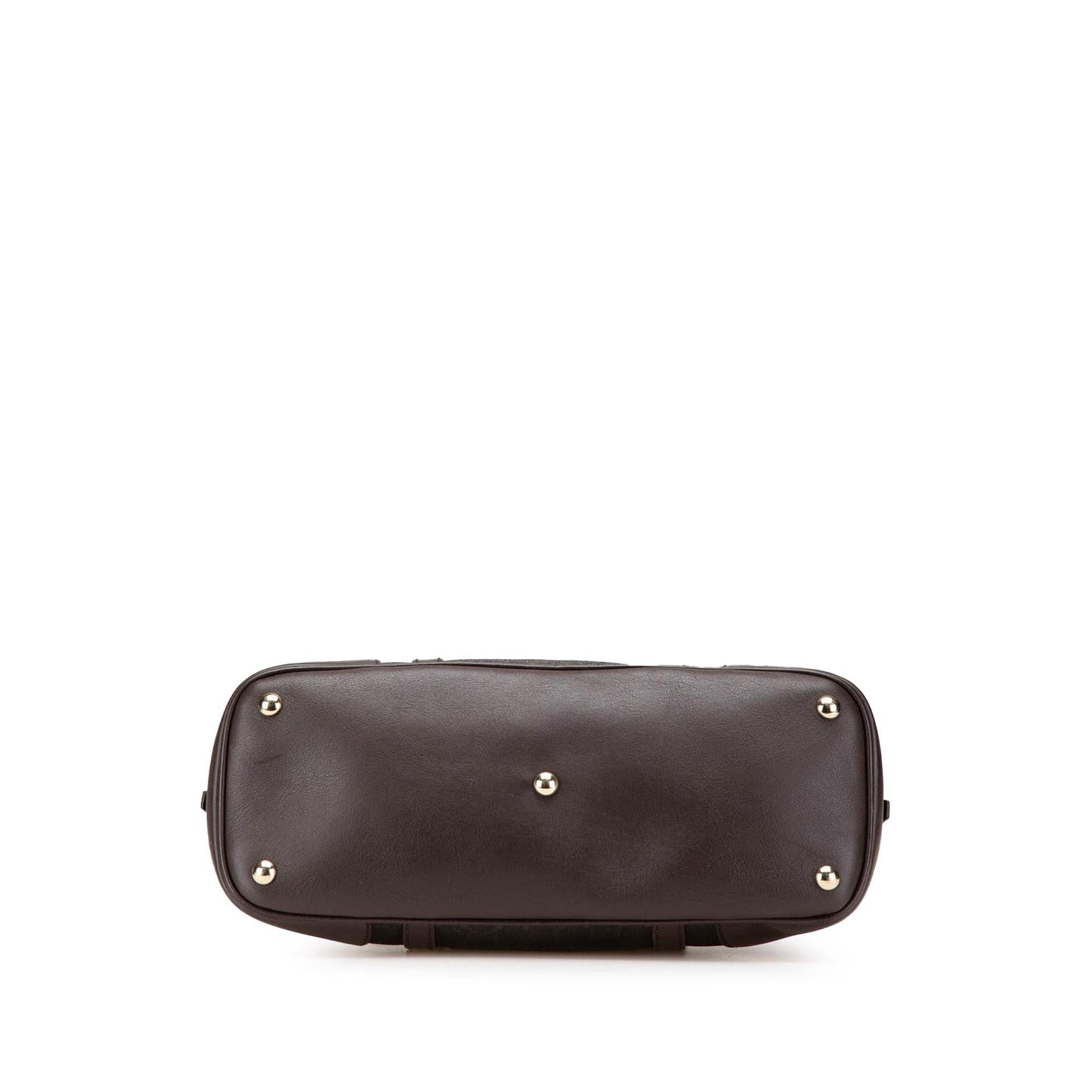 Gucci GG Supreme Nice Dome Canvas Calf Brown Small Satchel Bag Dome Satchel