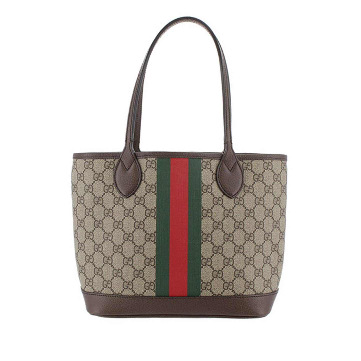 Gucci GG Supreme Ophidia Shopping SHG-nAIBsI Canvas Brown Small Tote Bag
