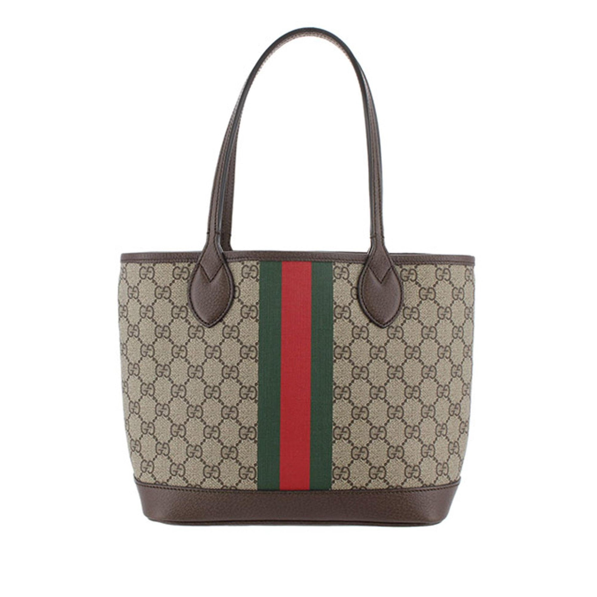 Gucci GG Supreme Ophidia Shopping SHG-nAIBsI Canvas Brown Small Tote Bag