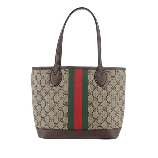 Gucci GG Supreme Ophidia Shopping SHG-nAIBsI Canvas Brown Small Tote Bag