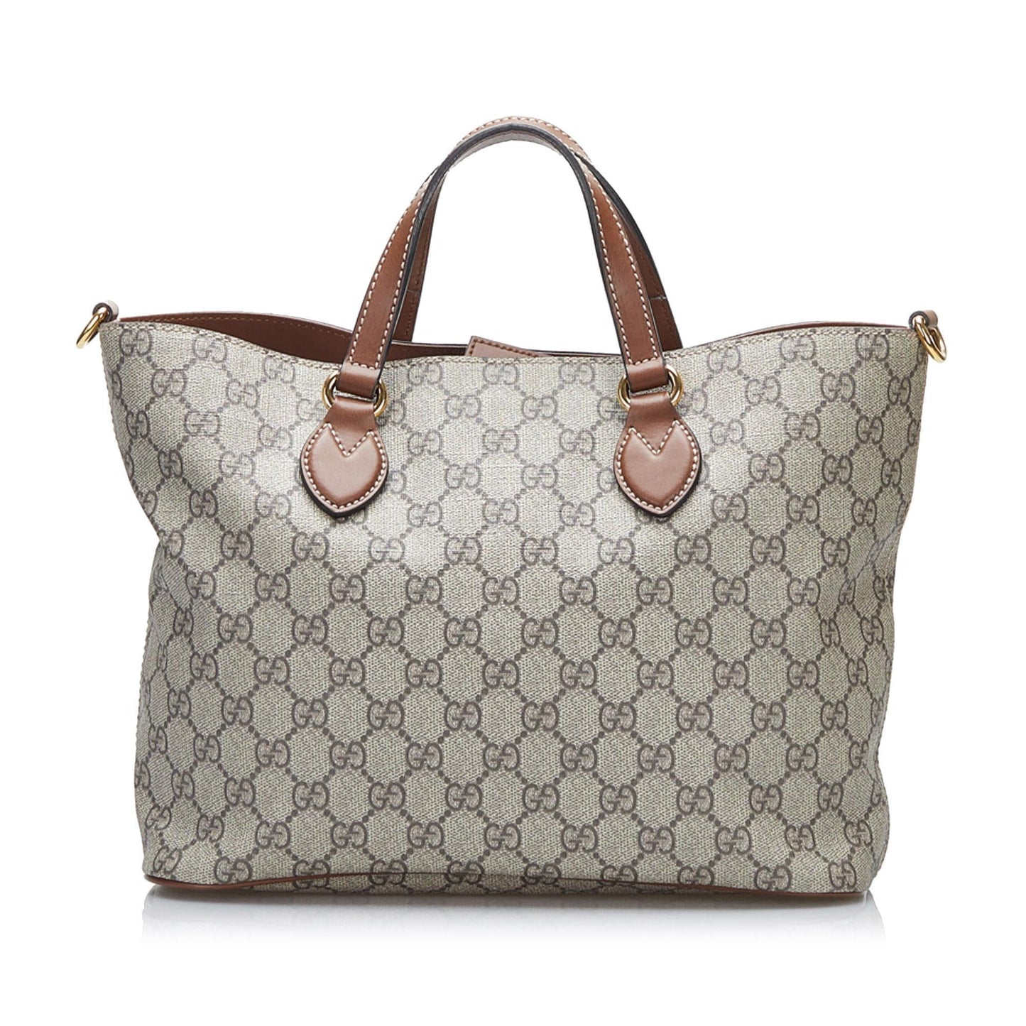 Gucci GG Supreme SHG-vWVOWc Canvas Brown Small Satchel Bag