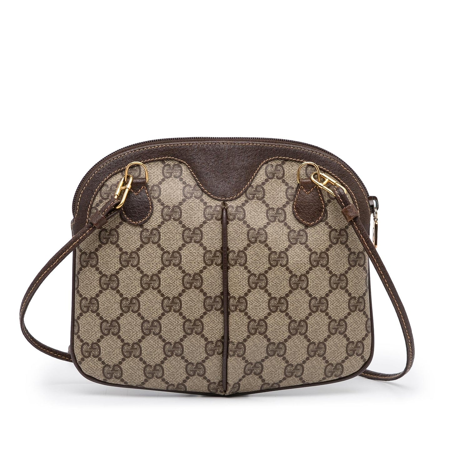 Gucci GG Supreme Web SHG-FByGIi Canvas Brown Small Crossbody Bag
