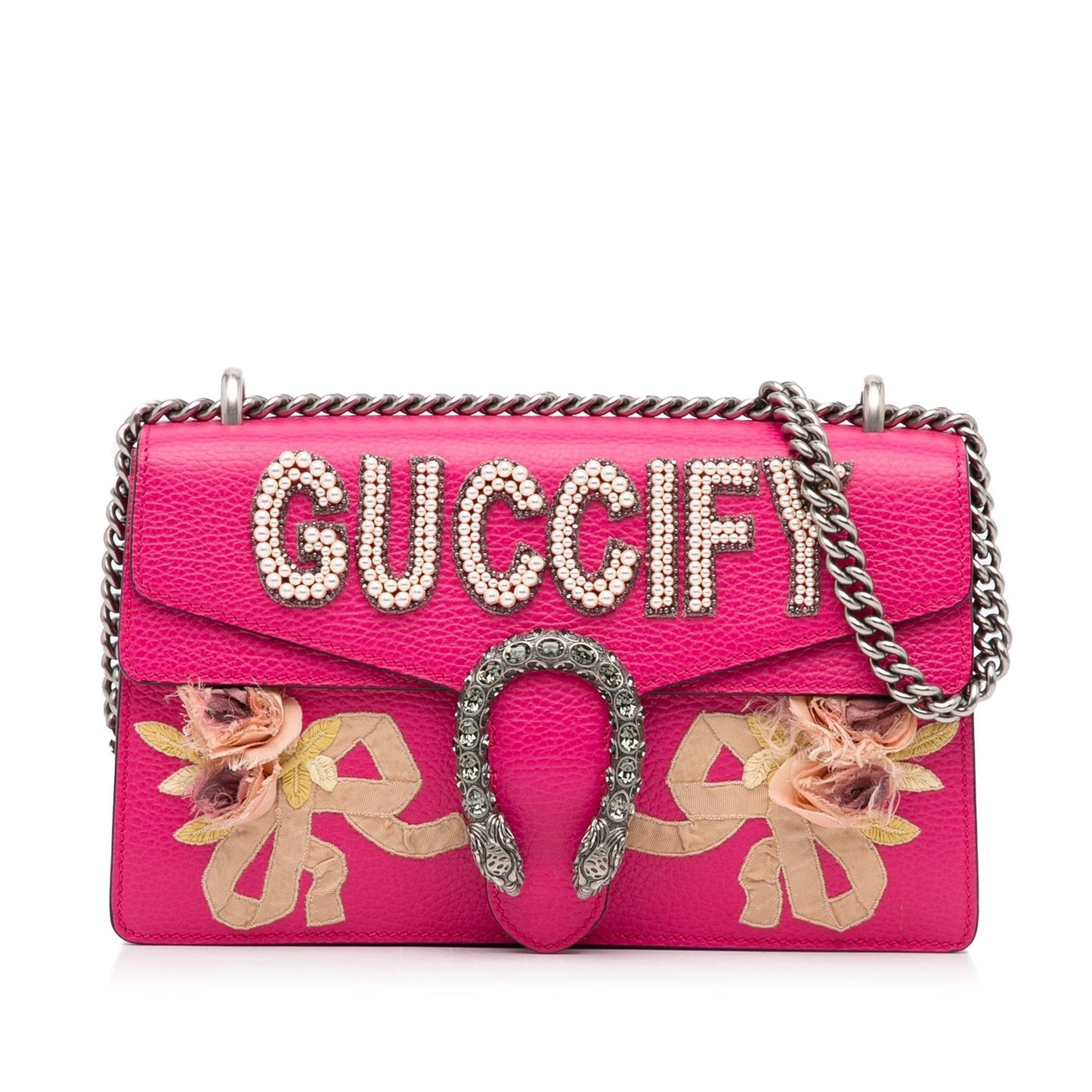 Gucci Guccify Dionysus SHG-SfFlNY Calf Pink Small Shoulder Bag