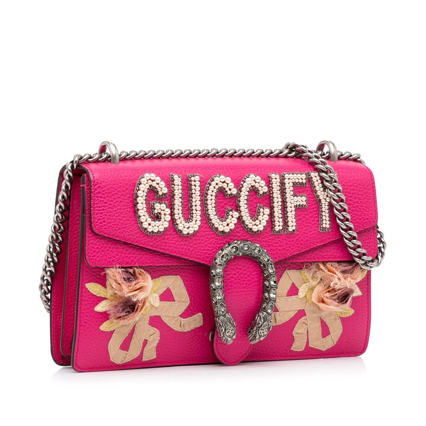 Gucci Guccify Dionysus SHG-SfFlNY Calf Pink Small Shoulder Bag