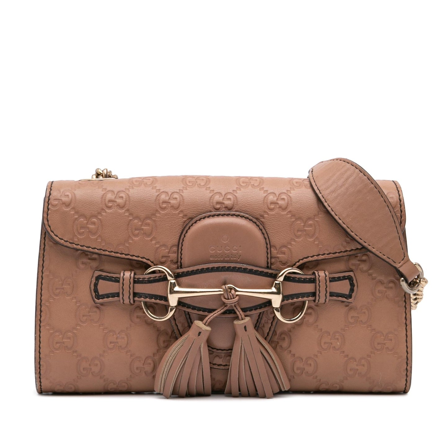 Gucci Guccissima Emily Calf Pink Small Crossbody Bag Crossbody 1
