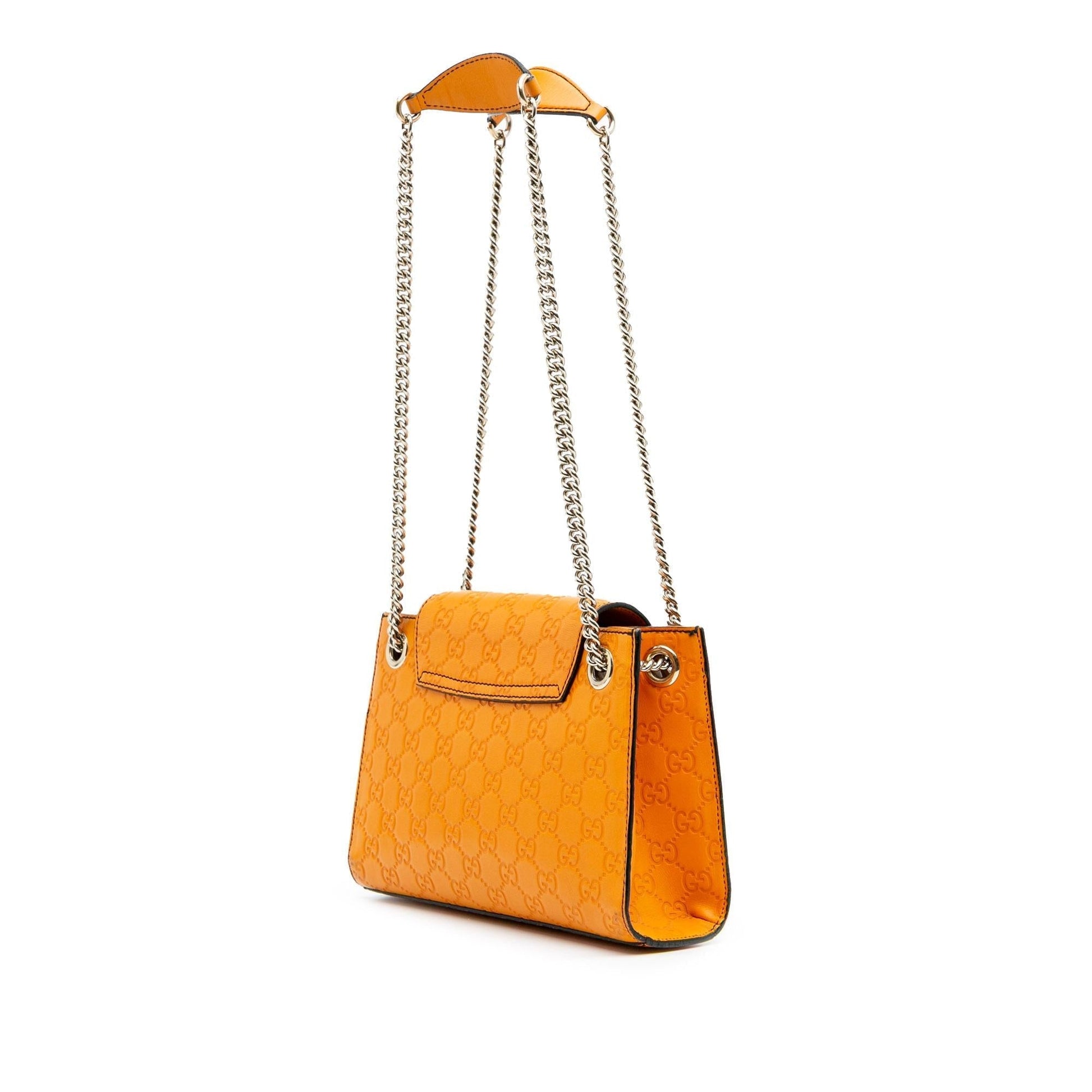 Gucci Guccissima Emily Calf Orange Small Shoulder Bag Bag 3