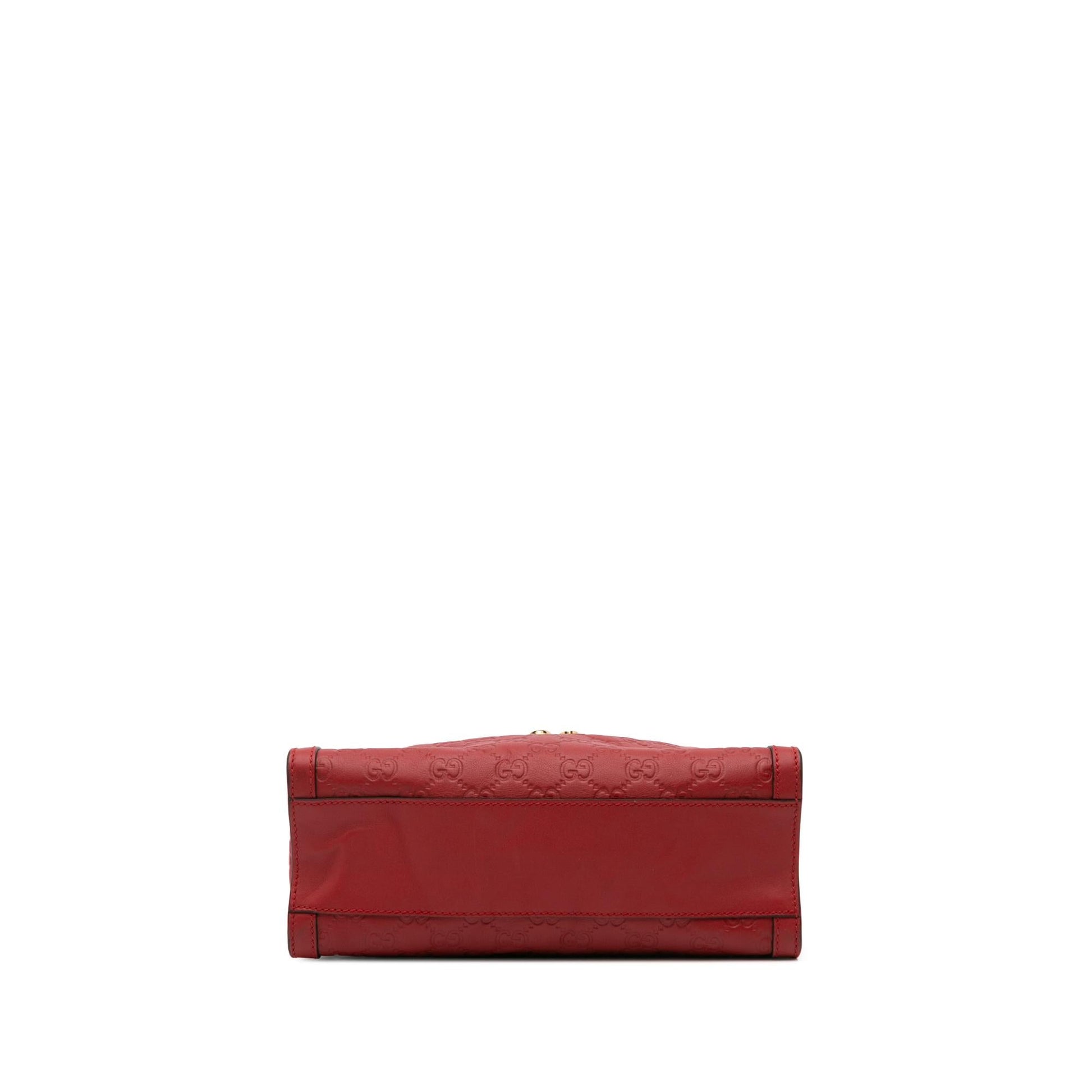Gucci Guccissima Padlock Calf Red Small Tote Bag Tote 1