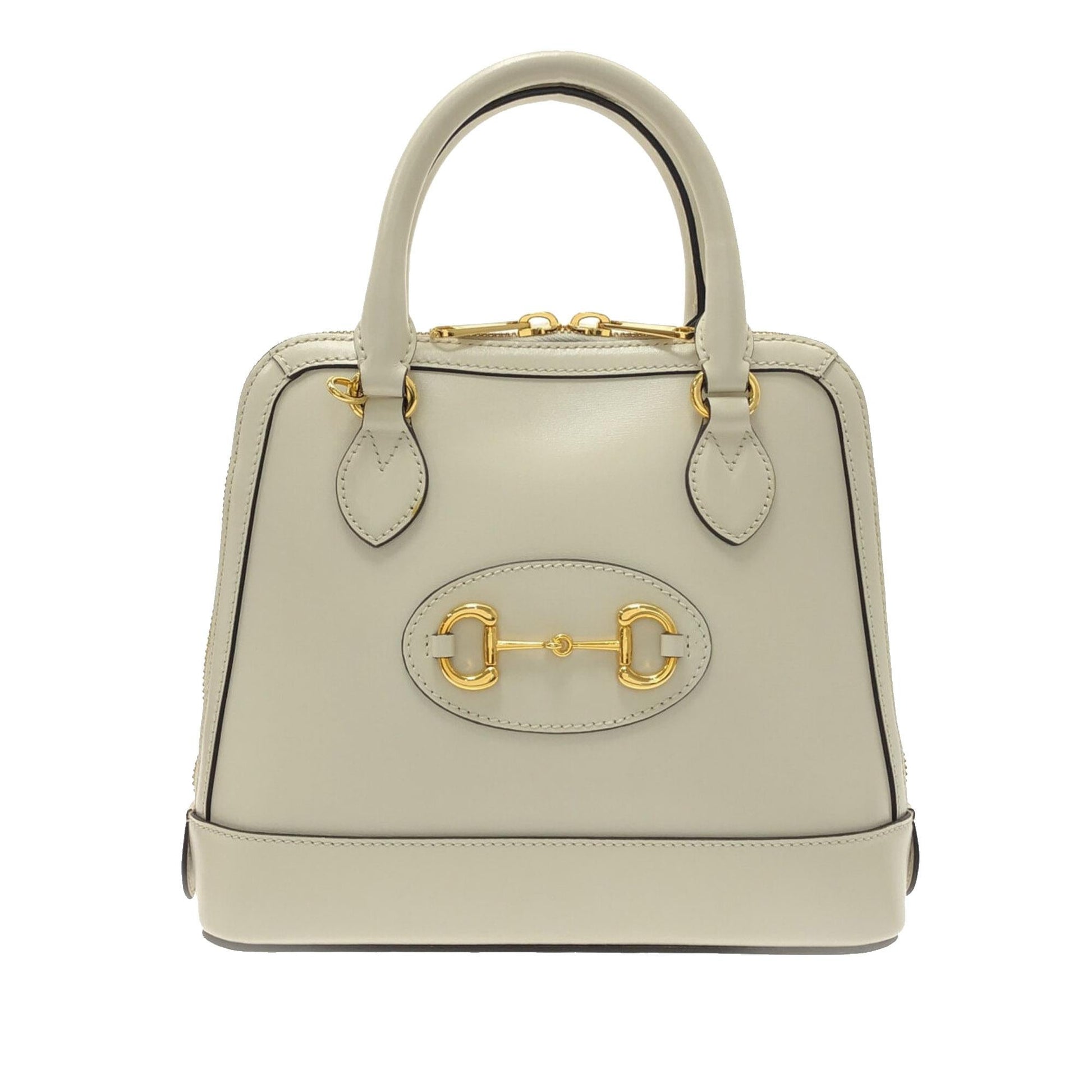 Gucci Horsebit SHG-U1njah Calf White Small Satchel Bag