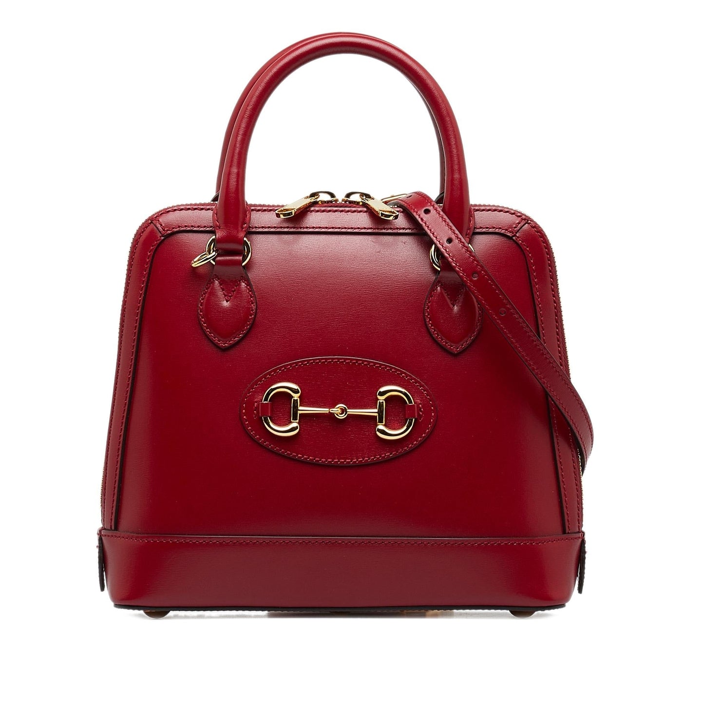 Gucci Horsebit SHG-13jdJ3 Calf Red Small Satchel Bag