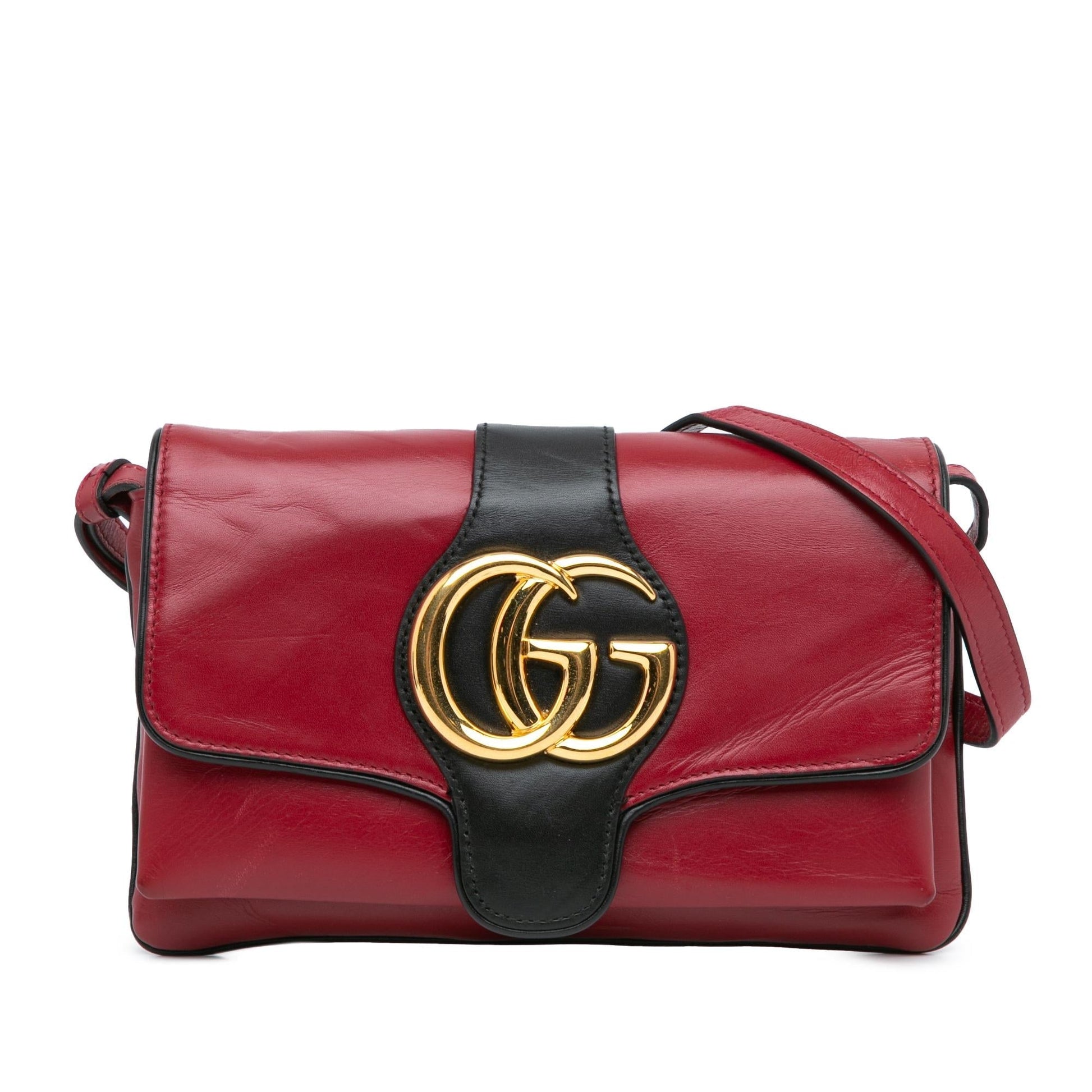 Gucci Arli SHG-cE0OHq Leather Calf Red Small Crossbody Bag