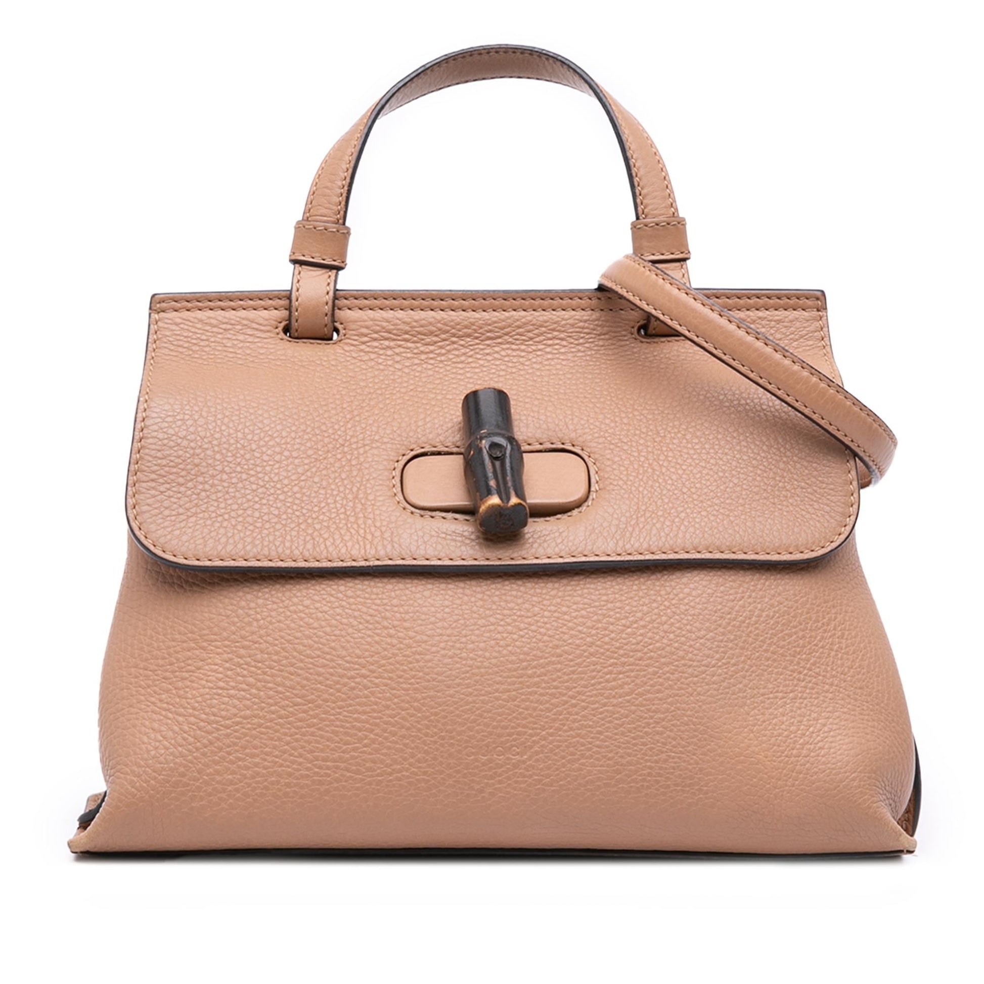 Gucci Bamboo Daily Leather Small Travel Bag Satchel 2