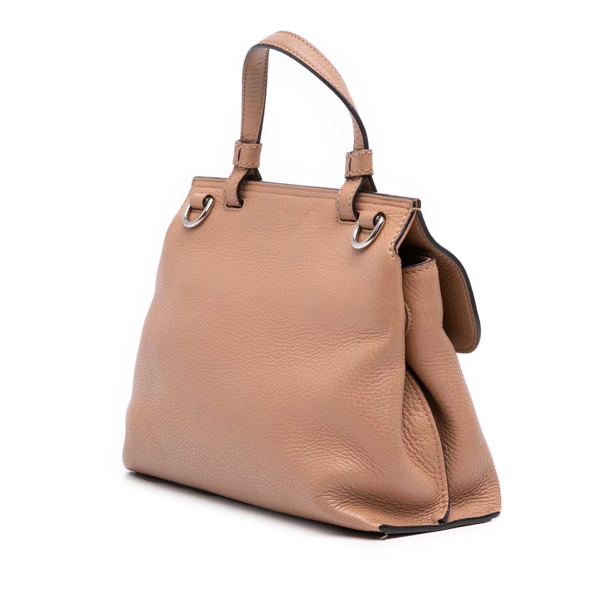 Gucci Bamboo Daily Leather Small Travel Bag Satchel 2