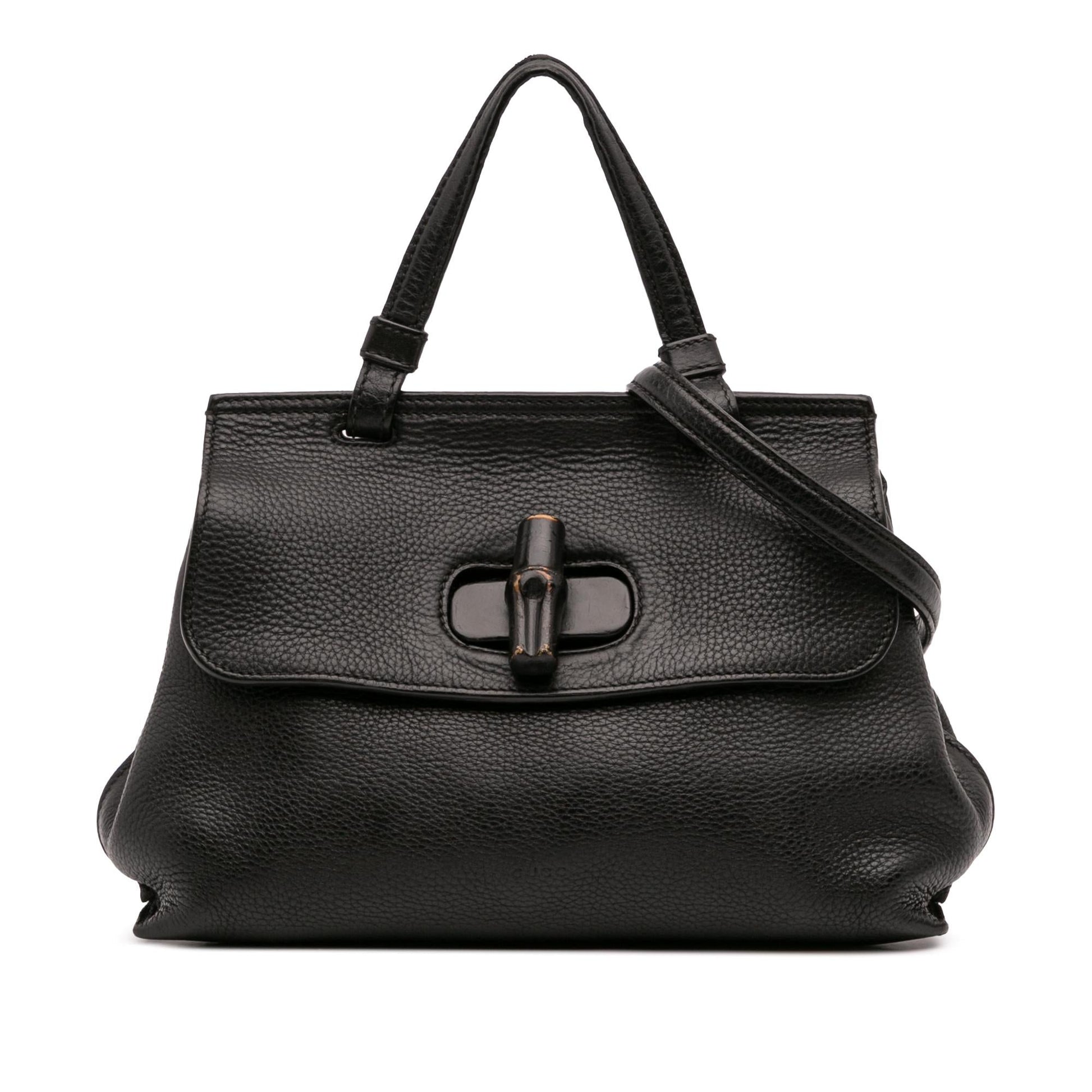 Gucci Bamboo Daily Leather Small Travel Bag Satchel 3