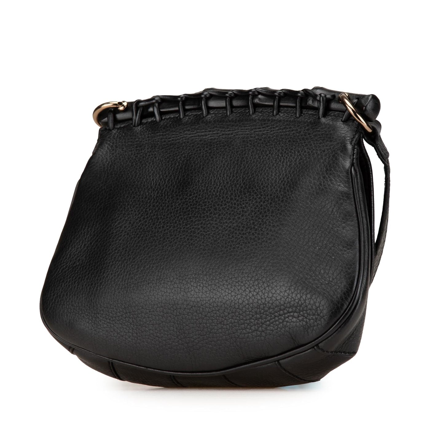 Gucci Bamboo Nouveau Fringe Leather Calf Black Small Jewelry