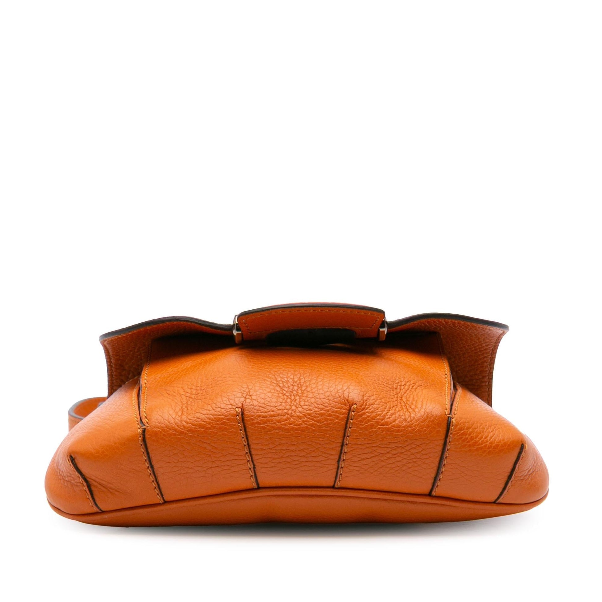 Gucci Bamboo Nouveau Fringe Leather Calf Orange Small Jewelry