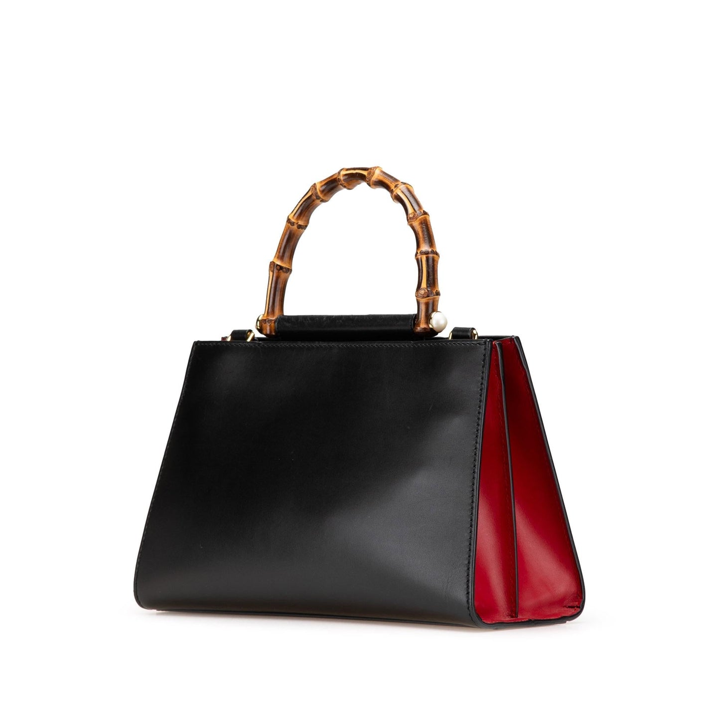 Gucci Bamboo Nymphaea Leather Small Travel Bag