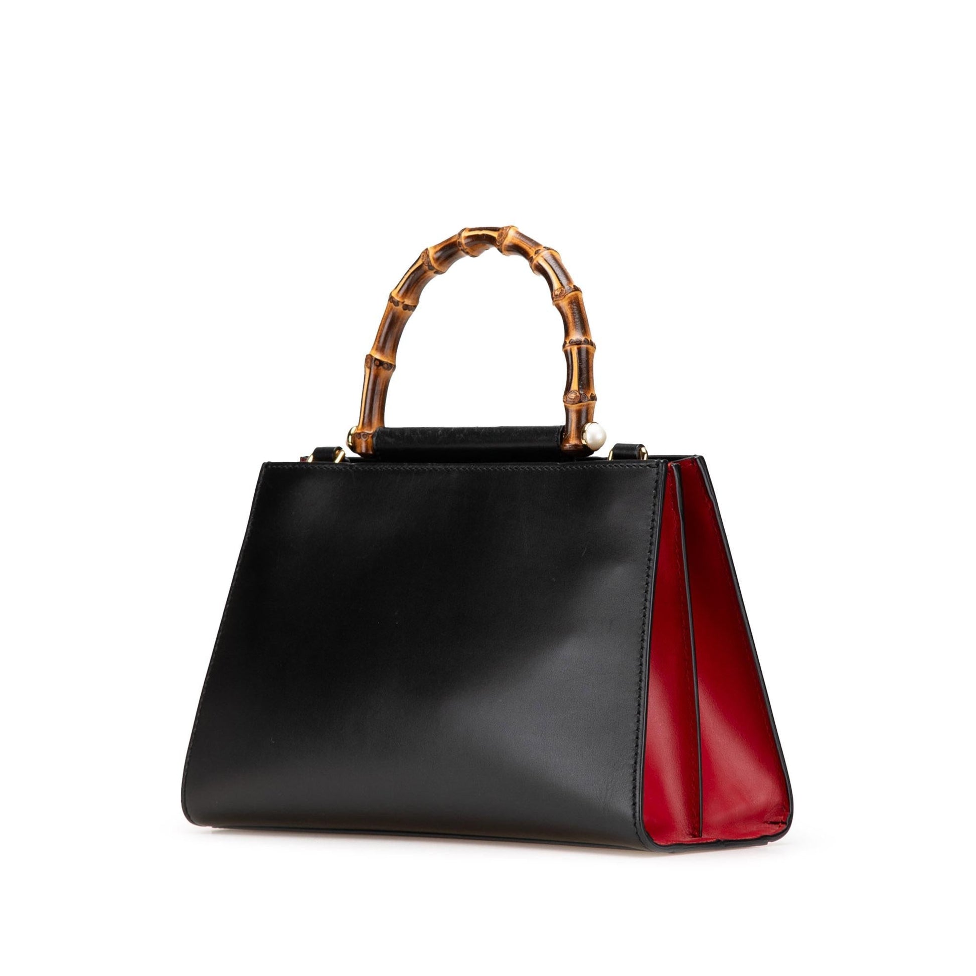 Gucci Bamboo Nymphaea Leather Small Travel Bag