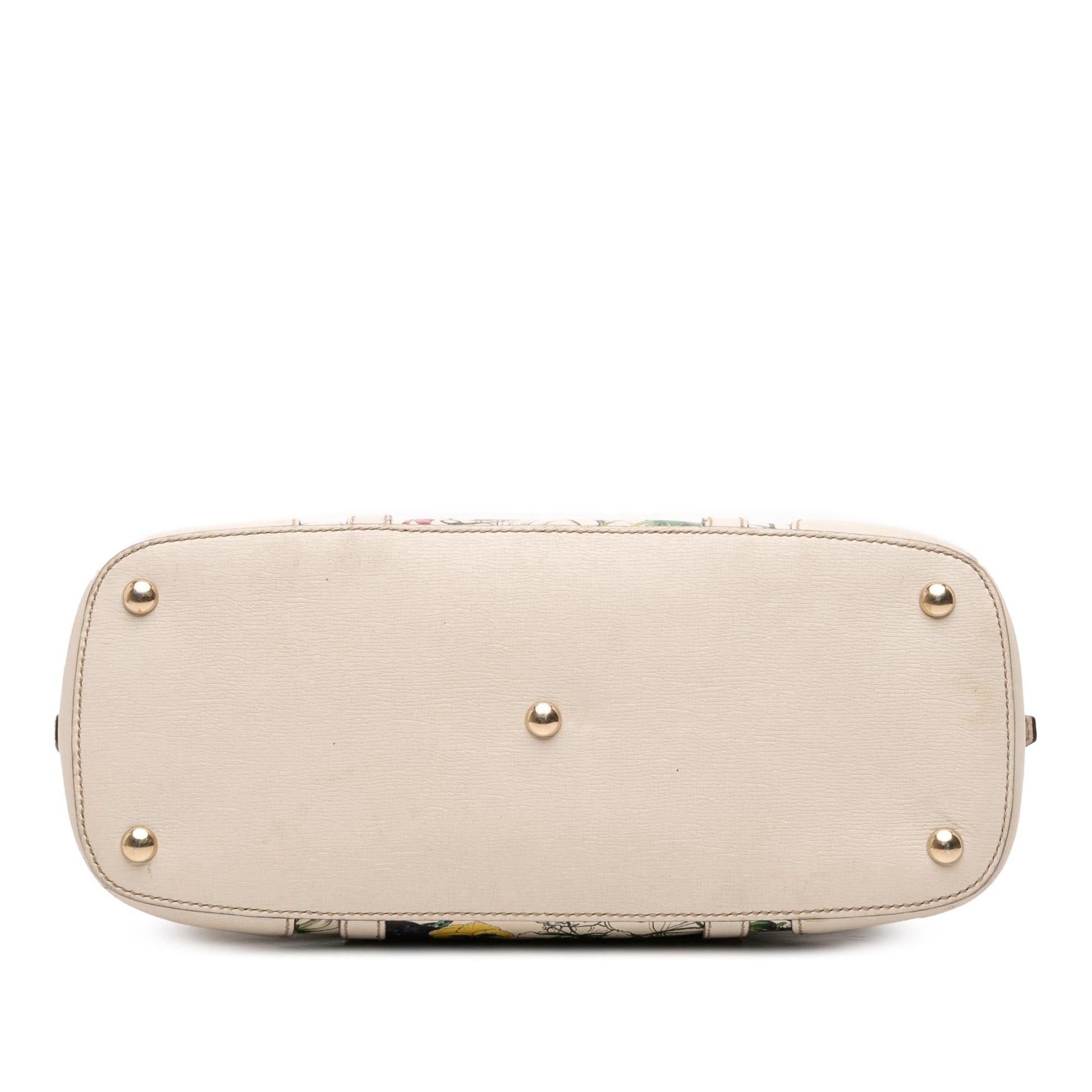Gucci Flora Nice Dome Leather Small Travel Bag