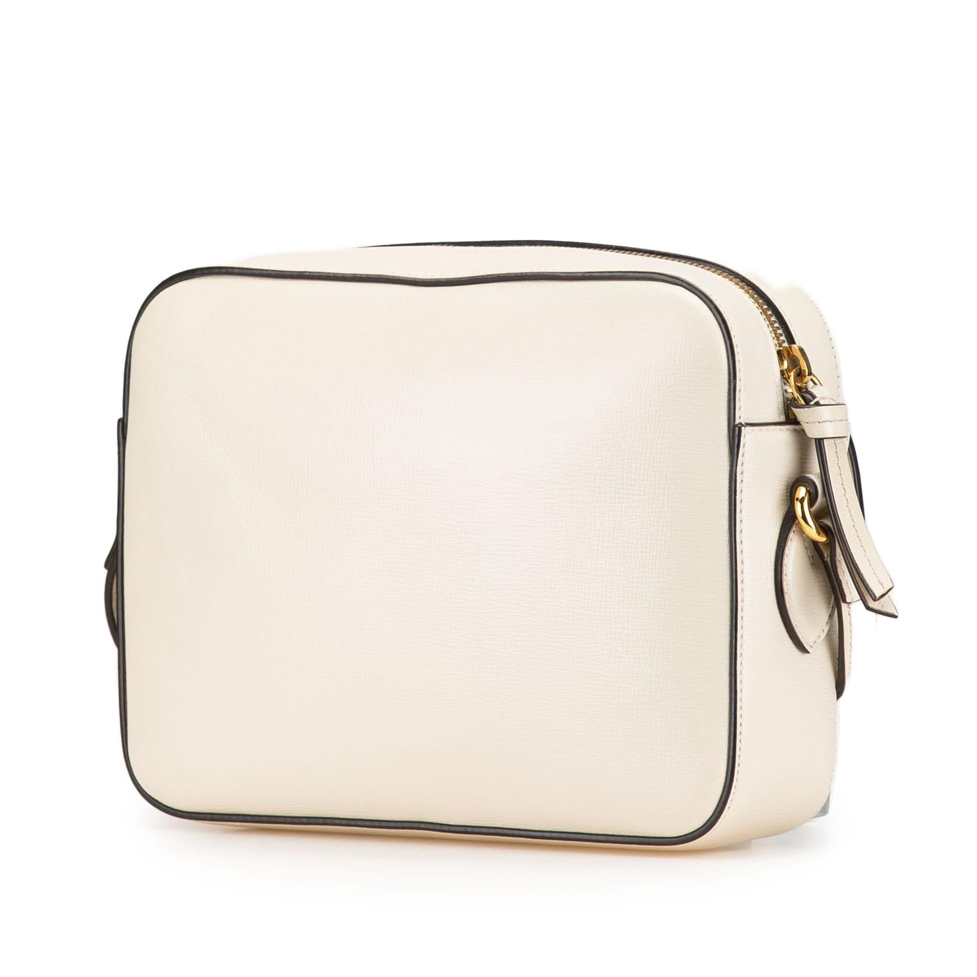 Gucci Horsebit Camera Leather Calf White Small Crossbody Bag Camera Bag