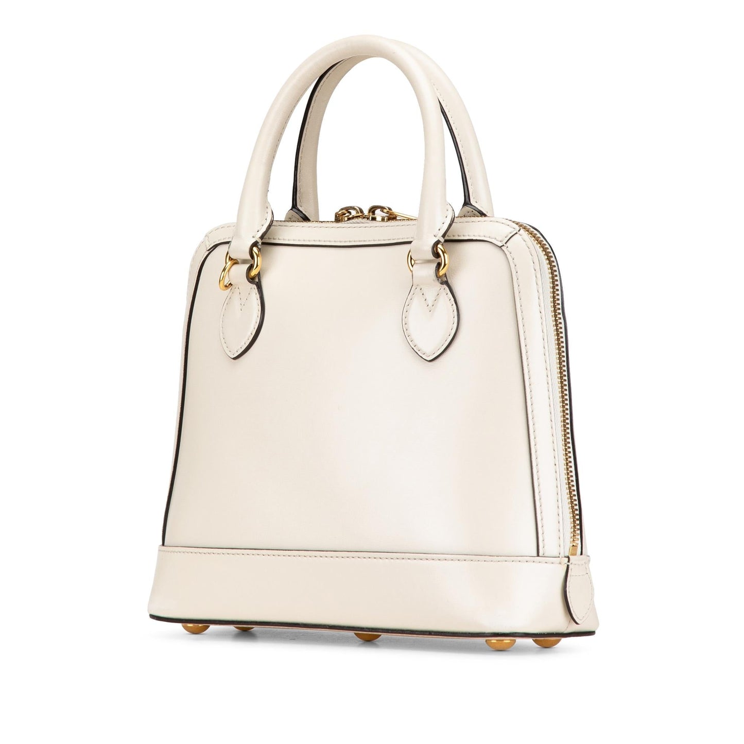 Gucci Horsebit Leather Calf White Small Satchel Bag Satchel 2