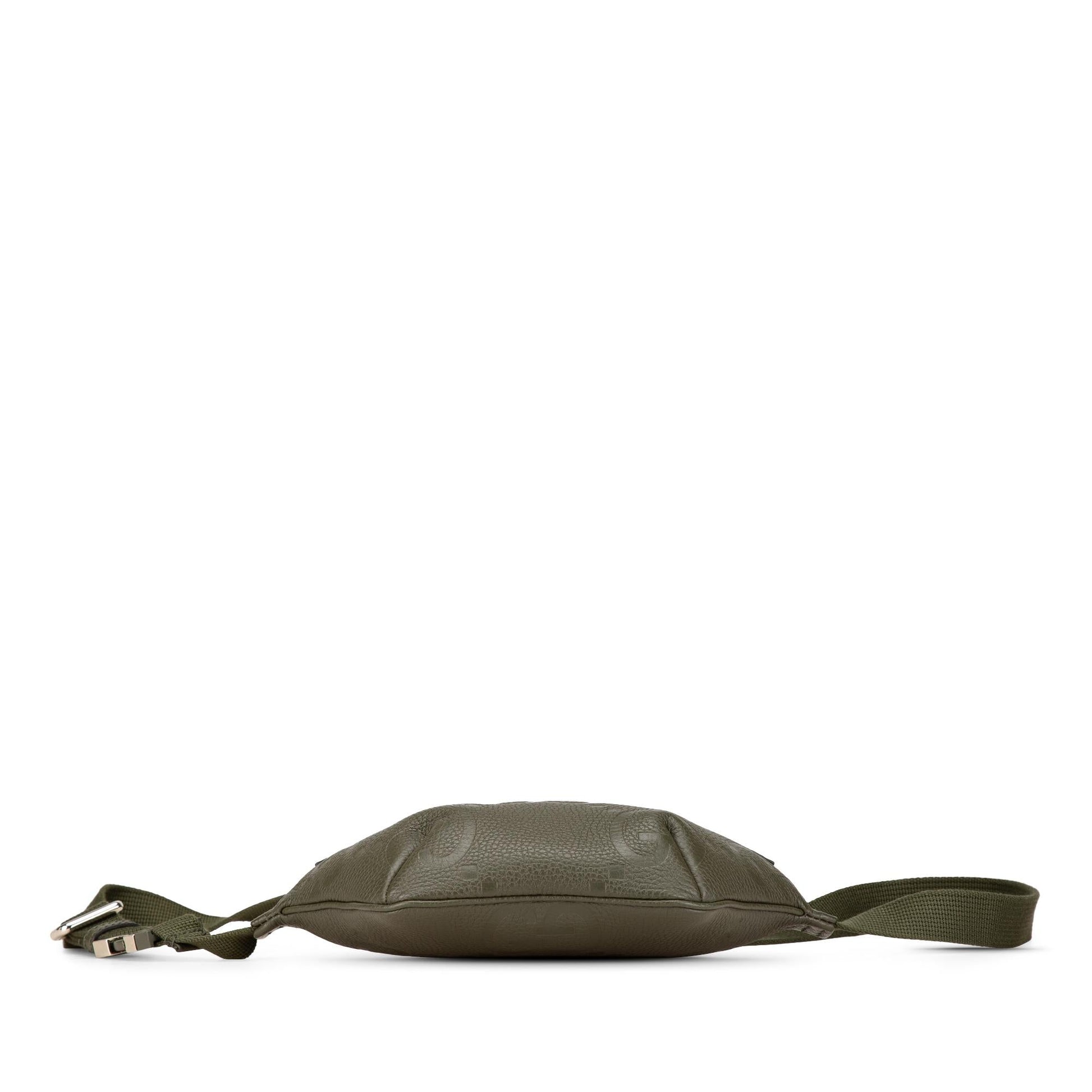 Gucci Jumbo GG Belt Leather Calf Green Small Accessory