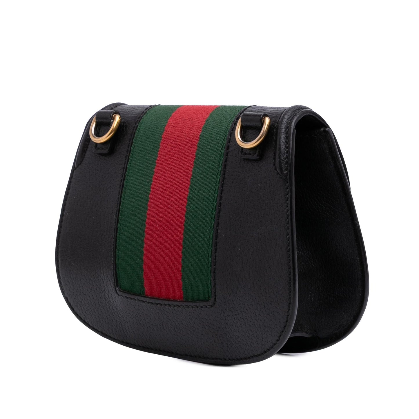 Gucci Linea Totem Crystal Butterfly Leather Small Crossbody Bag