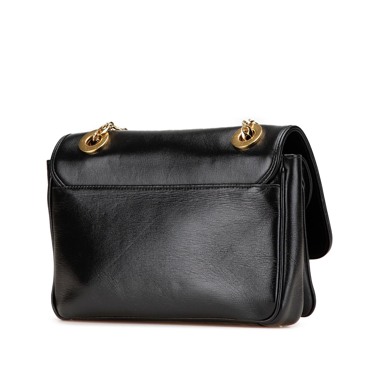 Gucci Marina Chain Leather Calf Black Small Shoulder Bag