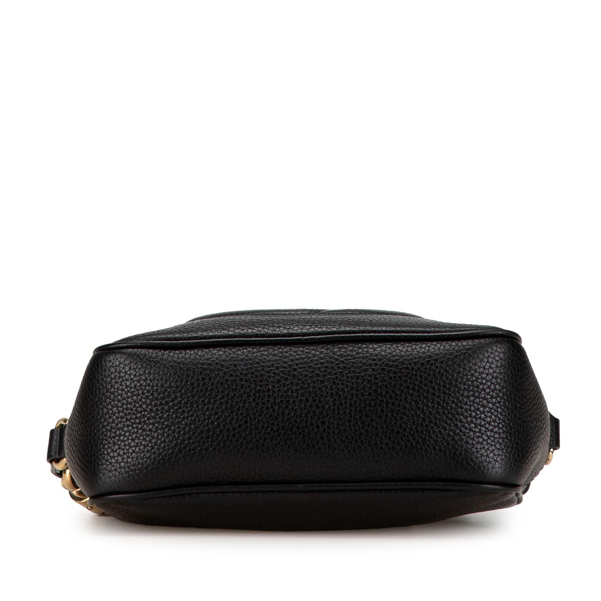 Gucci Soho Disco SHG-q81tLY Leather Calf Black Small Crossbody Bag