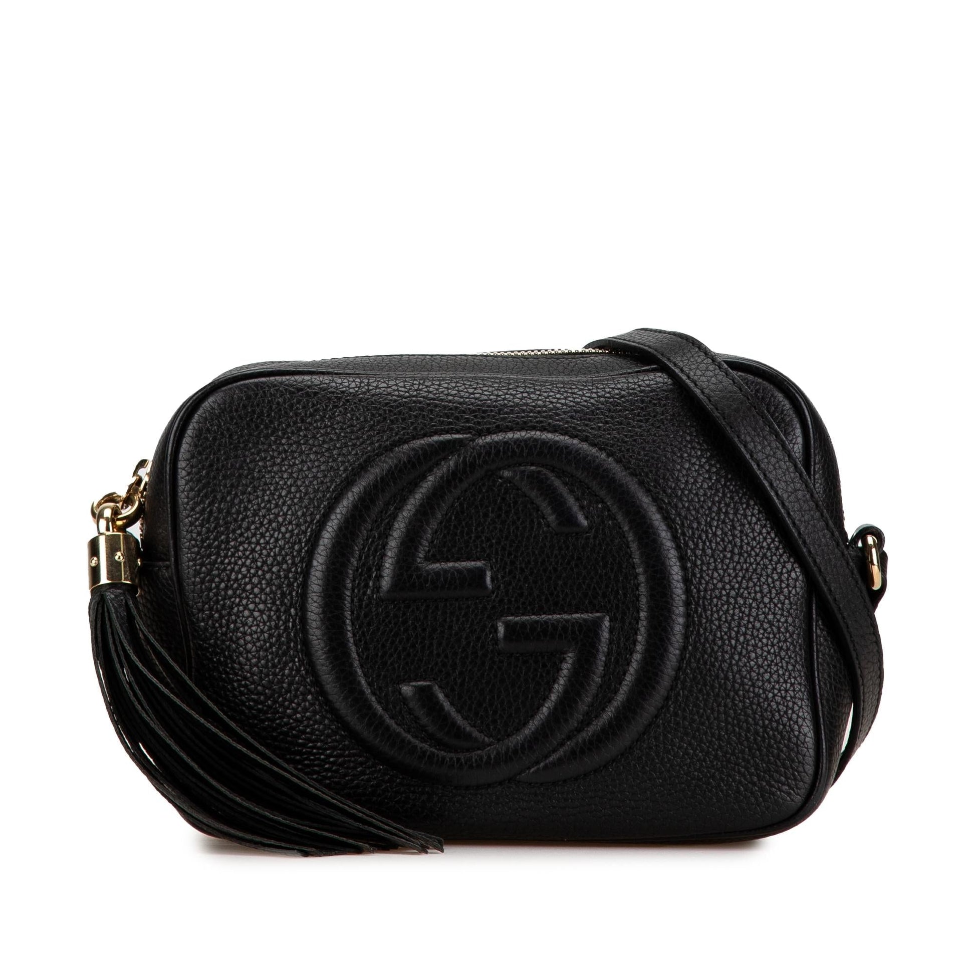 Gucci Soho Disco SHG-q81tLY Leather Calf Black Small Crossbody Bag