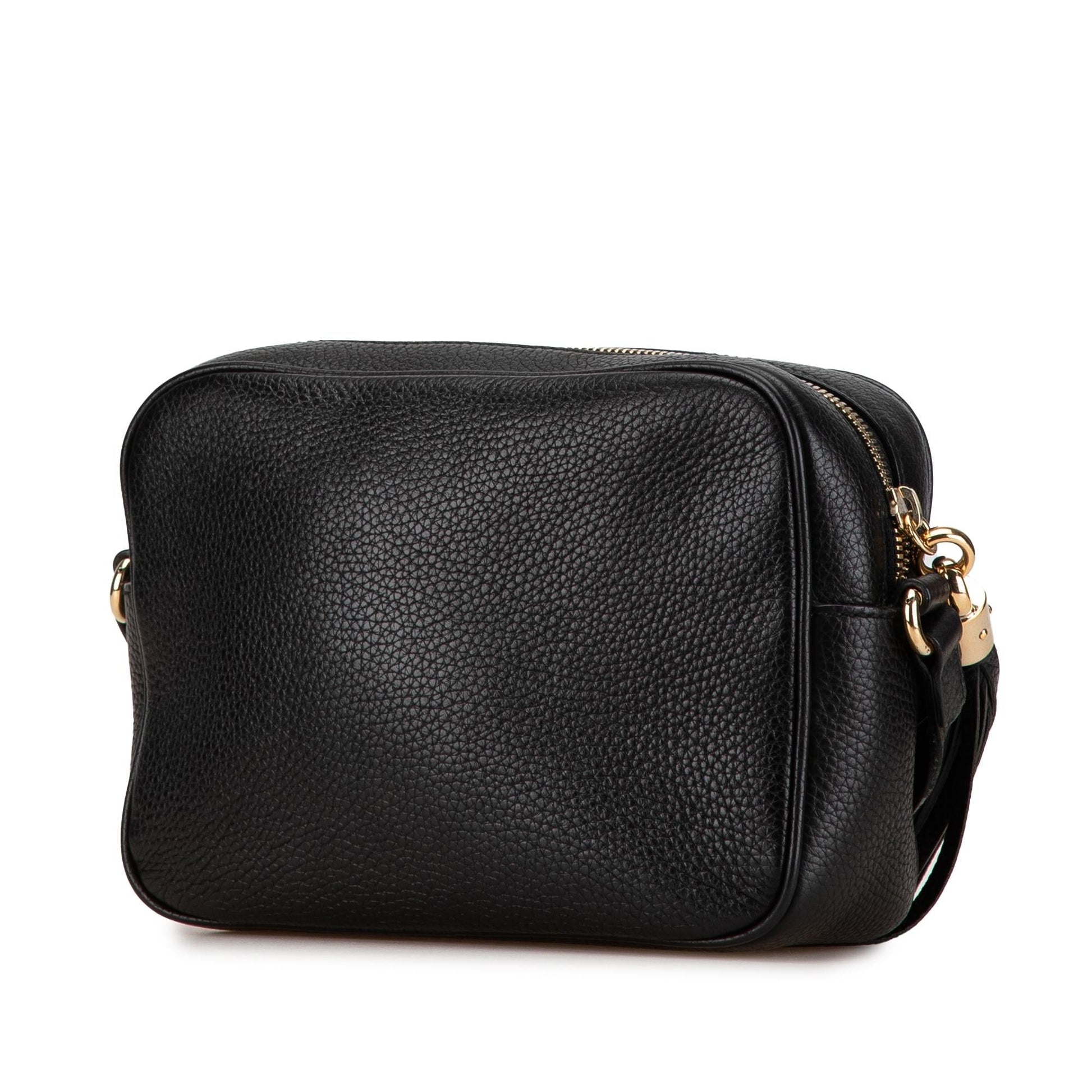 Gucci Soho Disco SHG-q81tLY Leather Calf Black Small Crossbody Bag