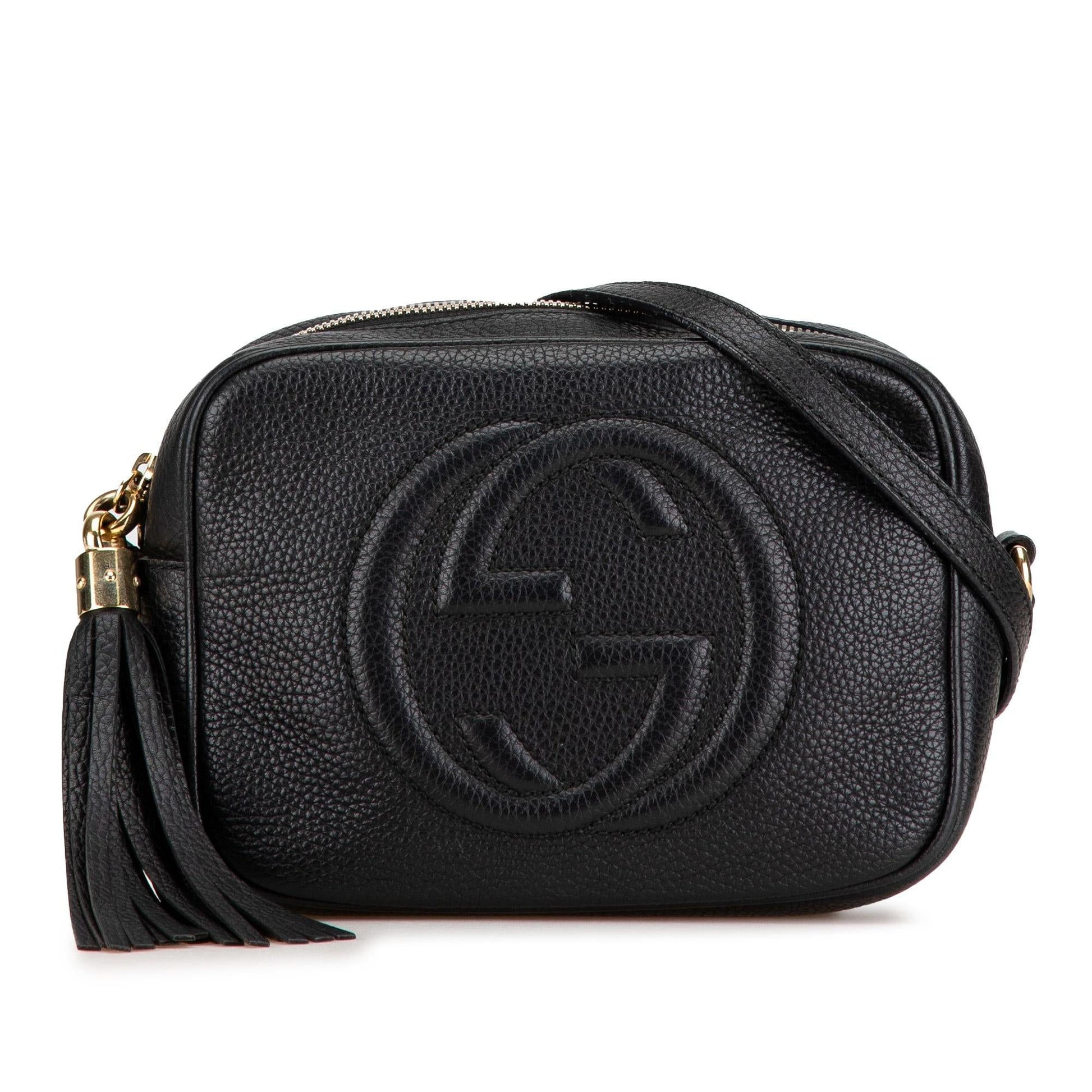 Gucci Soho Disco SHG-0G7pv2 Leather Calf Black Small Crossbody Bag