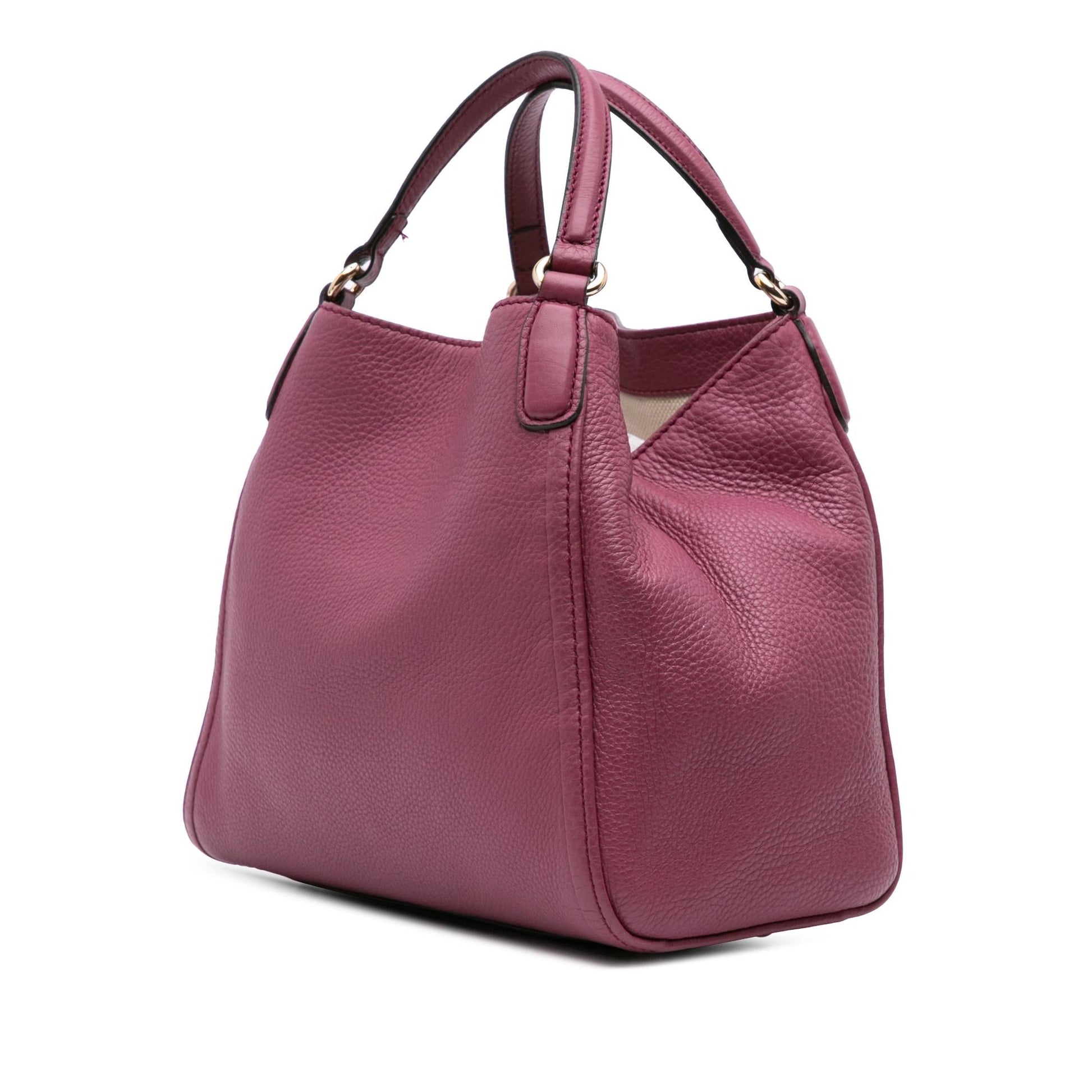 Gucci Soho Leather Calf Pink Small Satchel Bag
