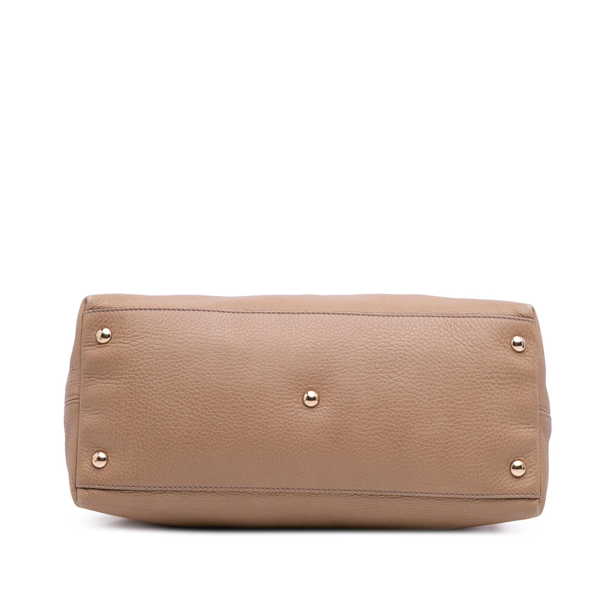 Gucci Soho Working Leather Calf Brown Small Satchel Bag