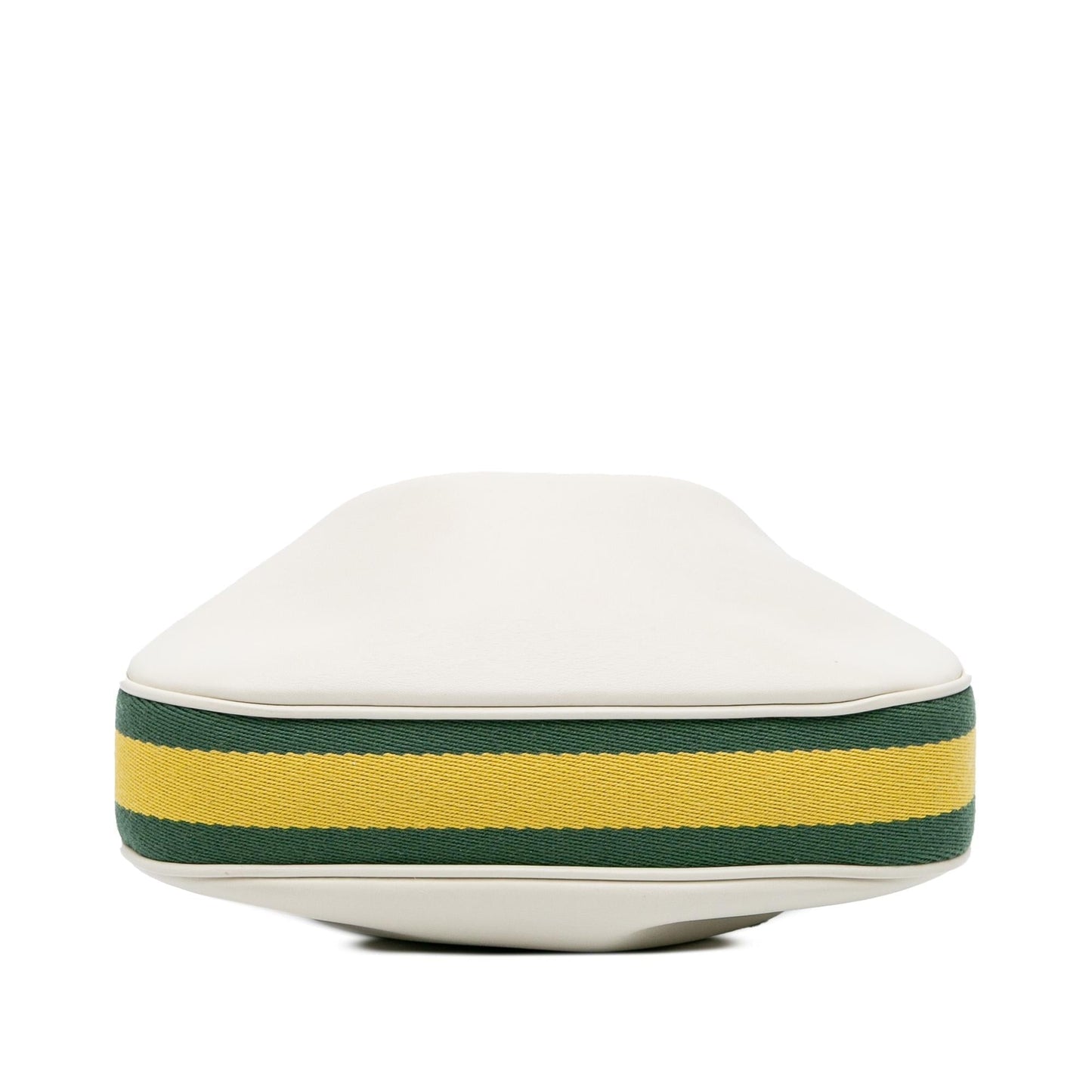 Gucci Web Attache Leather Calf White Small Crossbody Bag