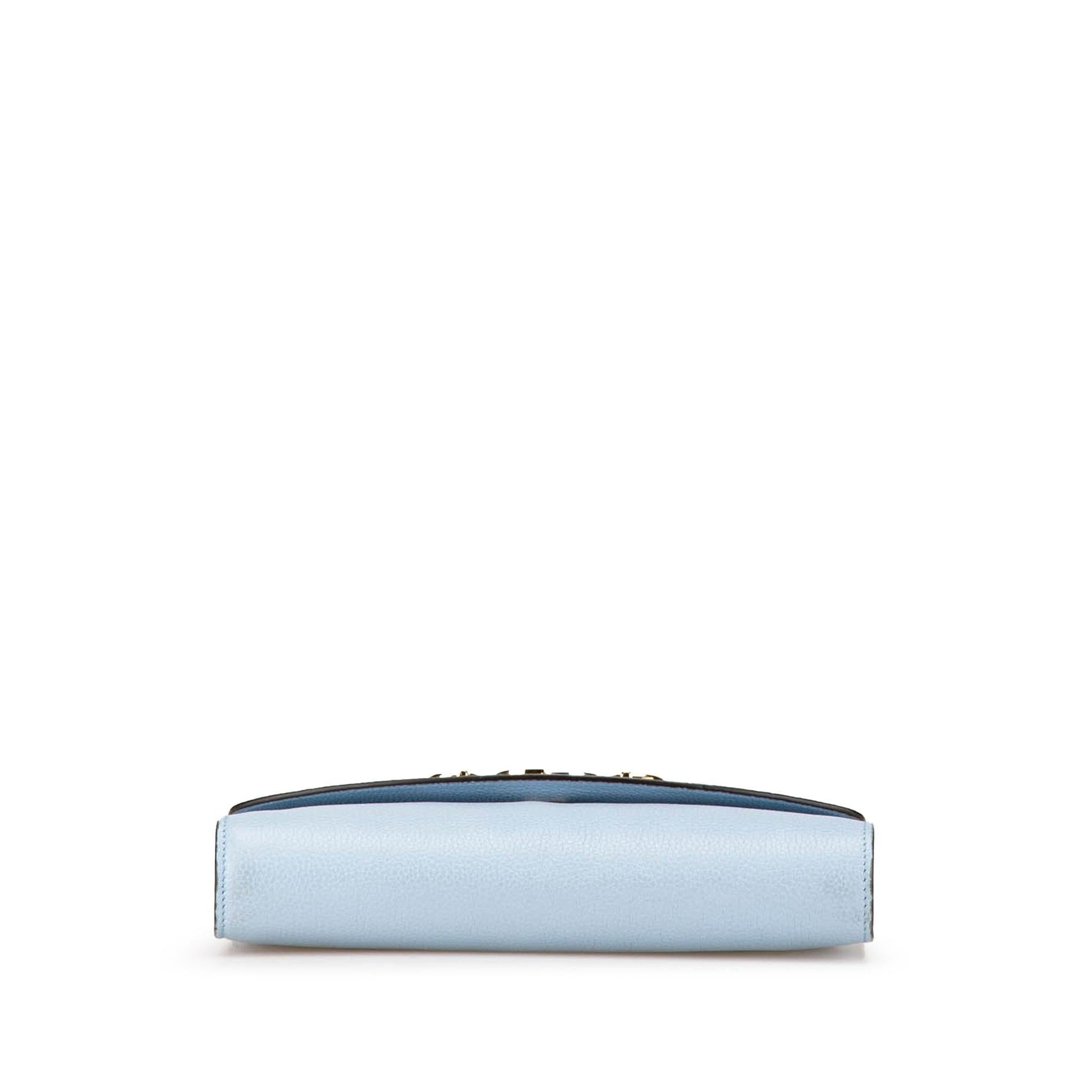 Gucci Zumi Leather Calf Blue Small Satchel Bag