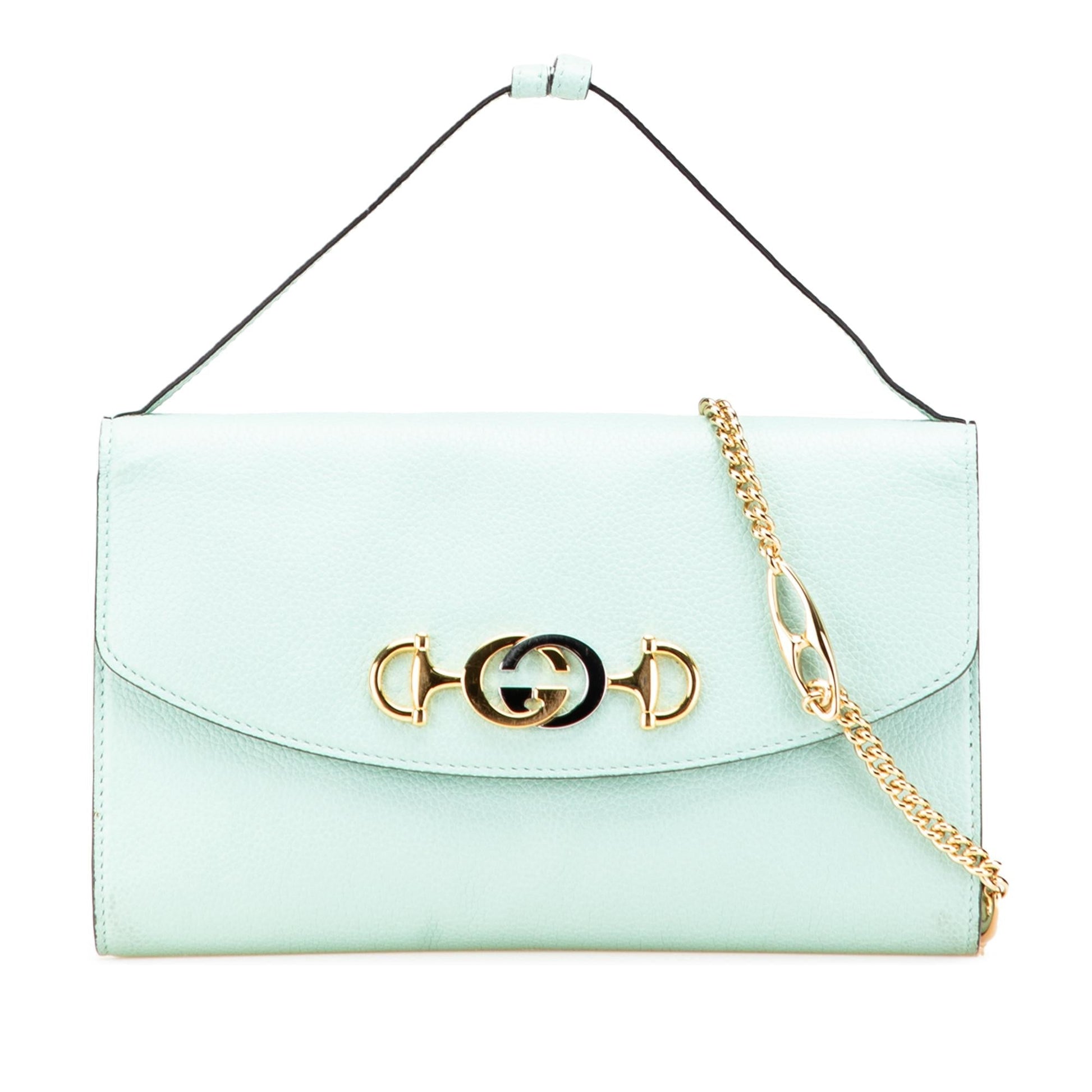 Gucci Zumi Leather Calf Green Small Satchel Bag