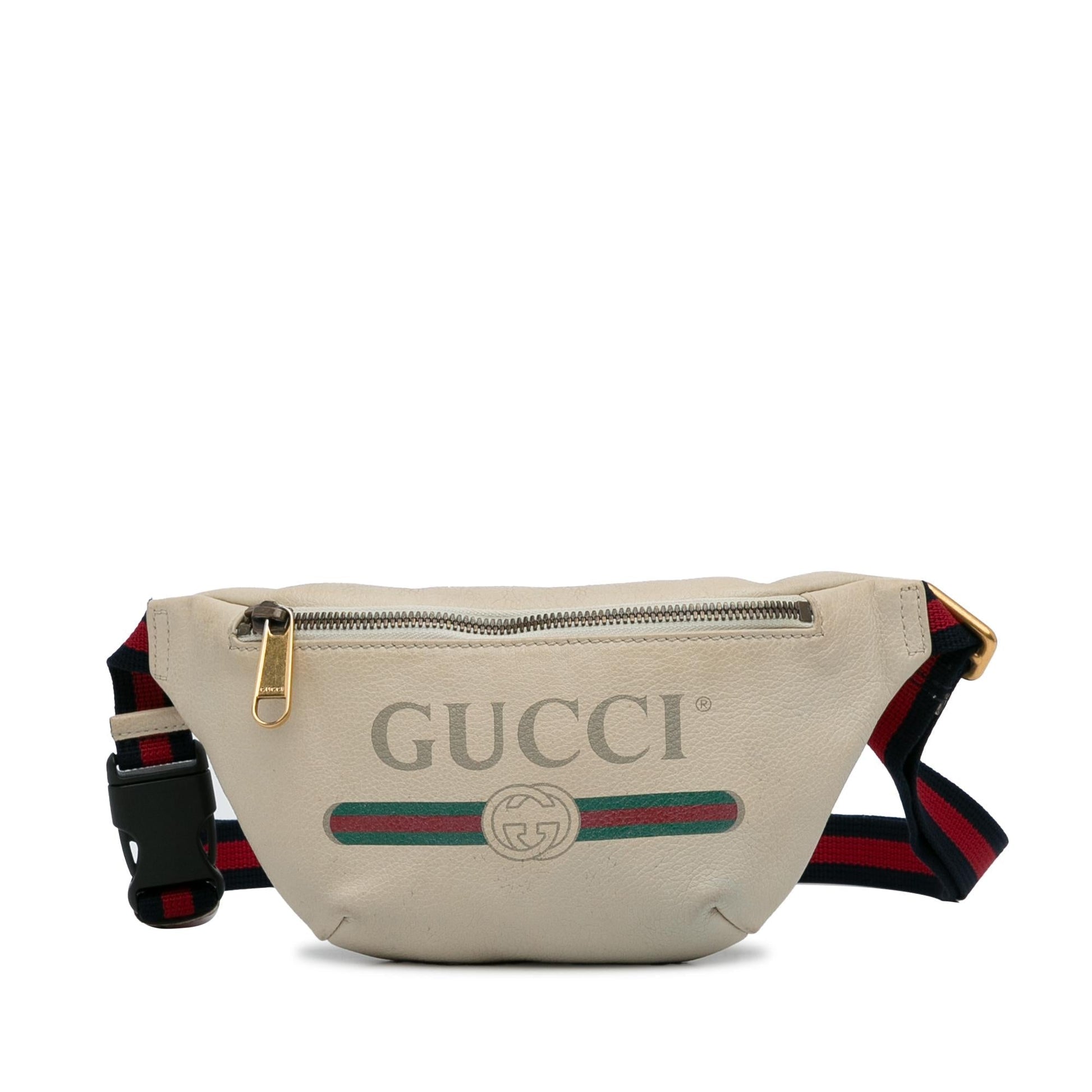Gucci Belt SHG-4D5HQu Calf White Small Logo Accessory