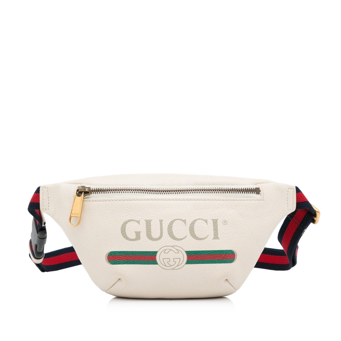 Gucci Belt SHG-mB6R20 Calf White Small Logo Accessory