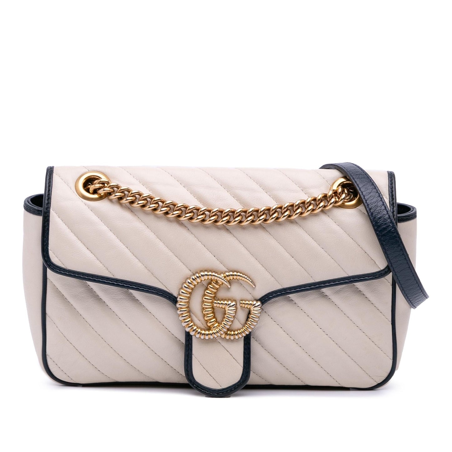 Gucci Torchon GG Marmont Matelasse Leather Small Flap Crossbody Bag