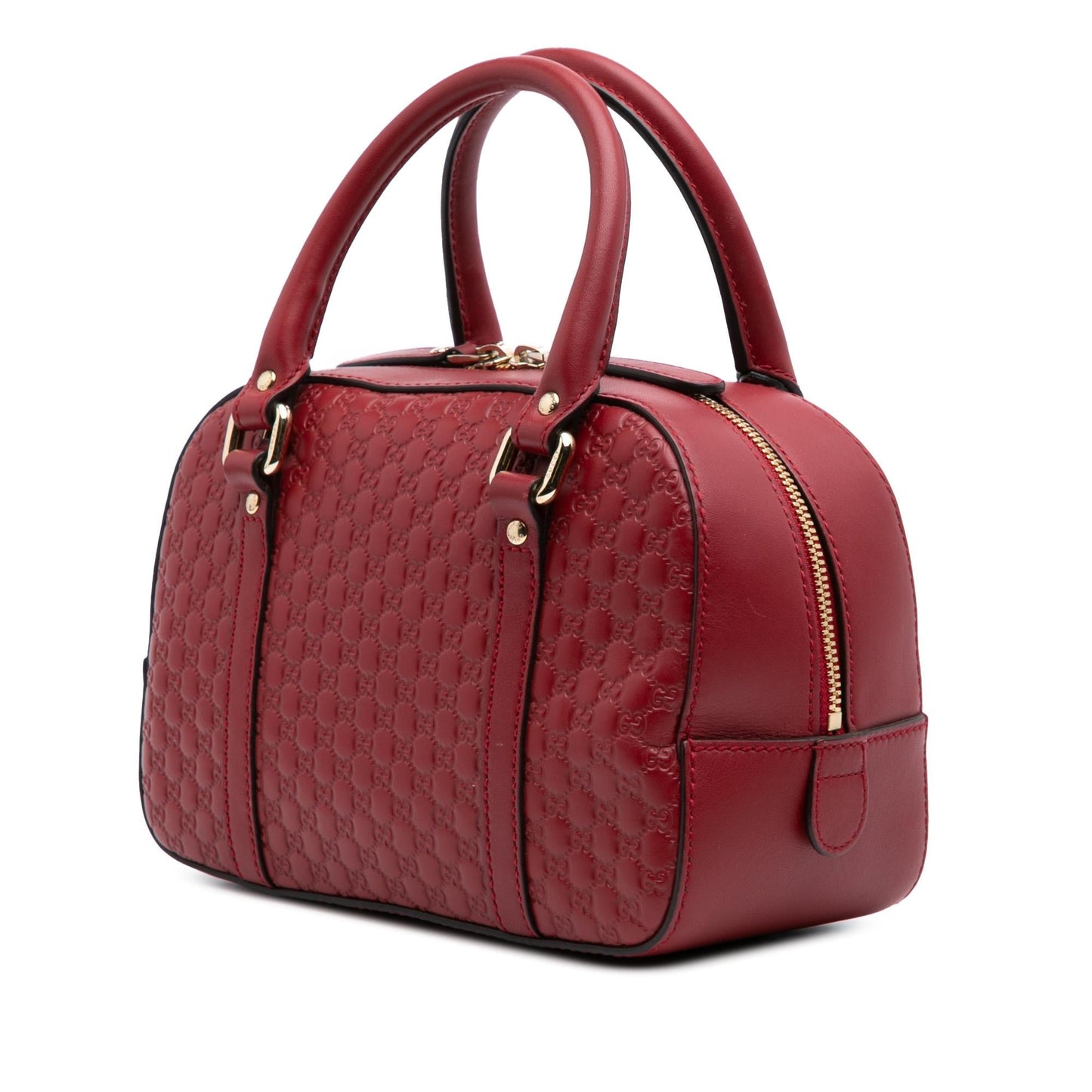 Gucci Microguccissima Bree Calf Red Small Satchel Bag