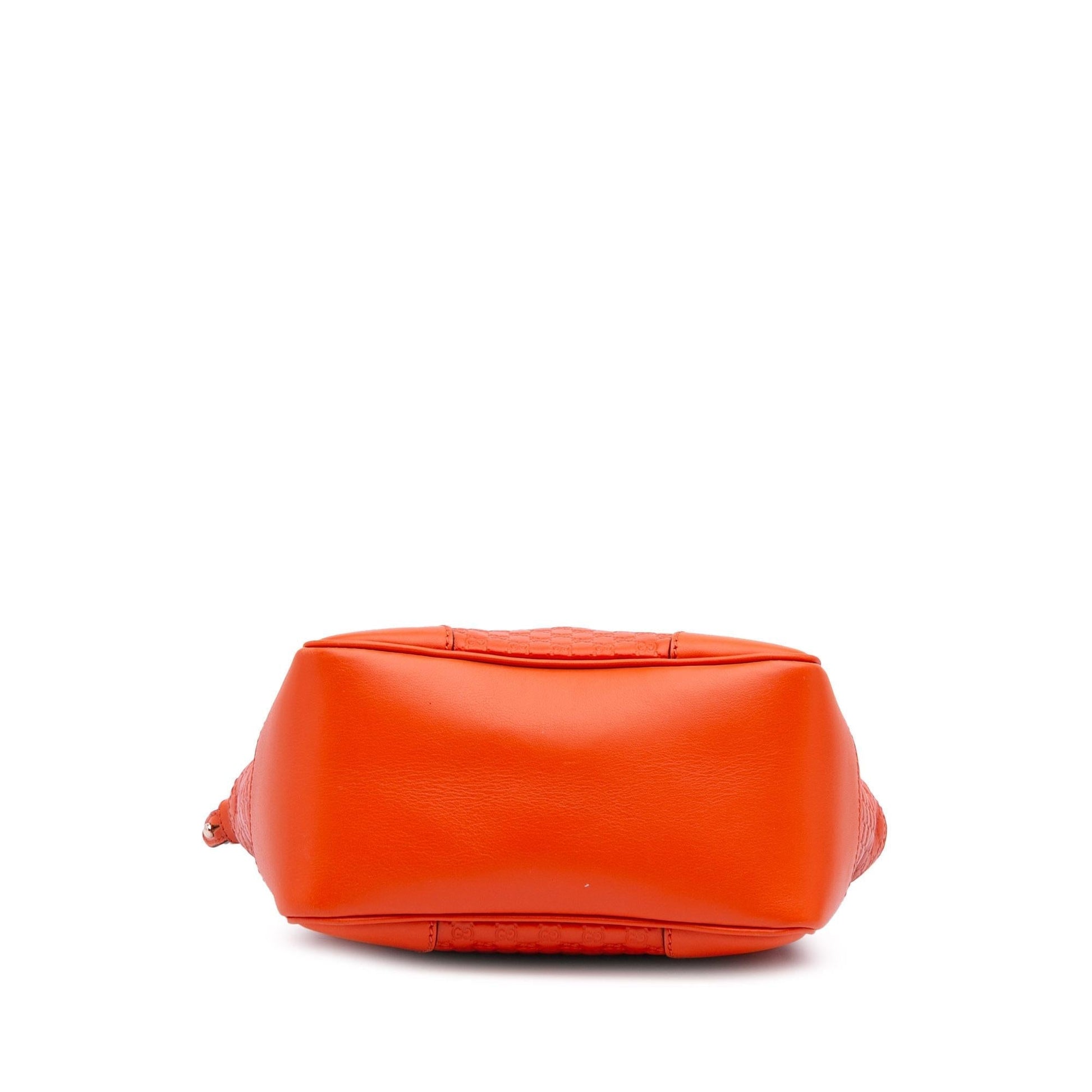 Gucci Microguccissima Bree Calf Orange Small Satchel Bag