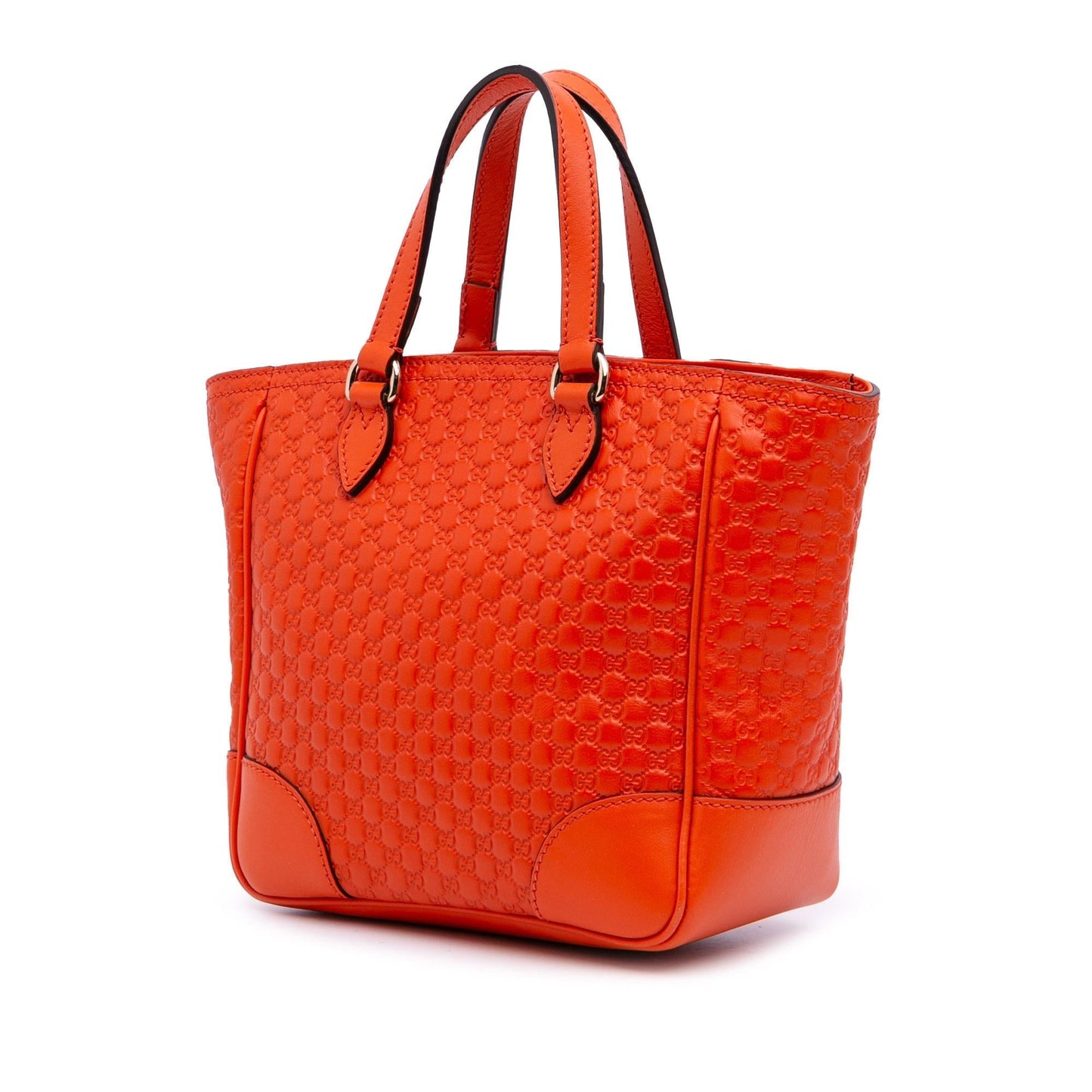 Gucci Microguccissima Bree Calf Orange Small Satchel Bag