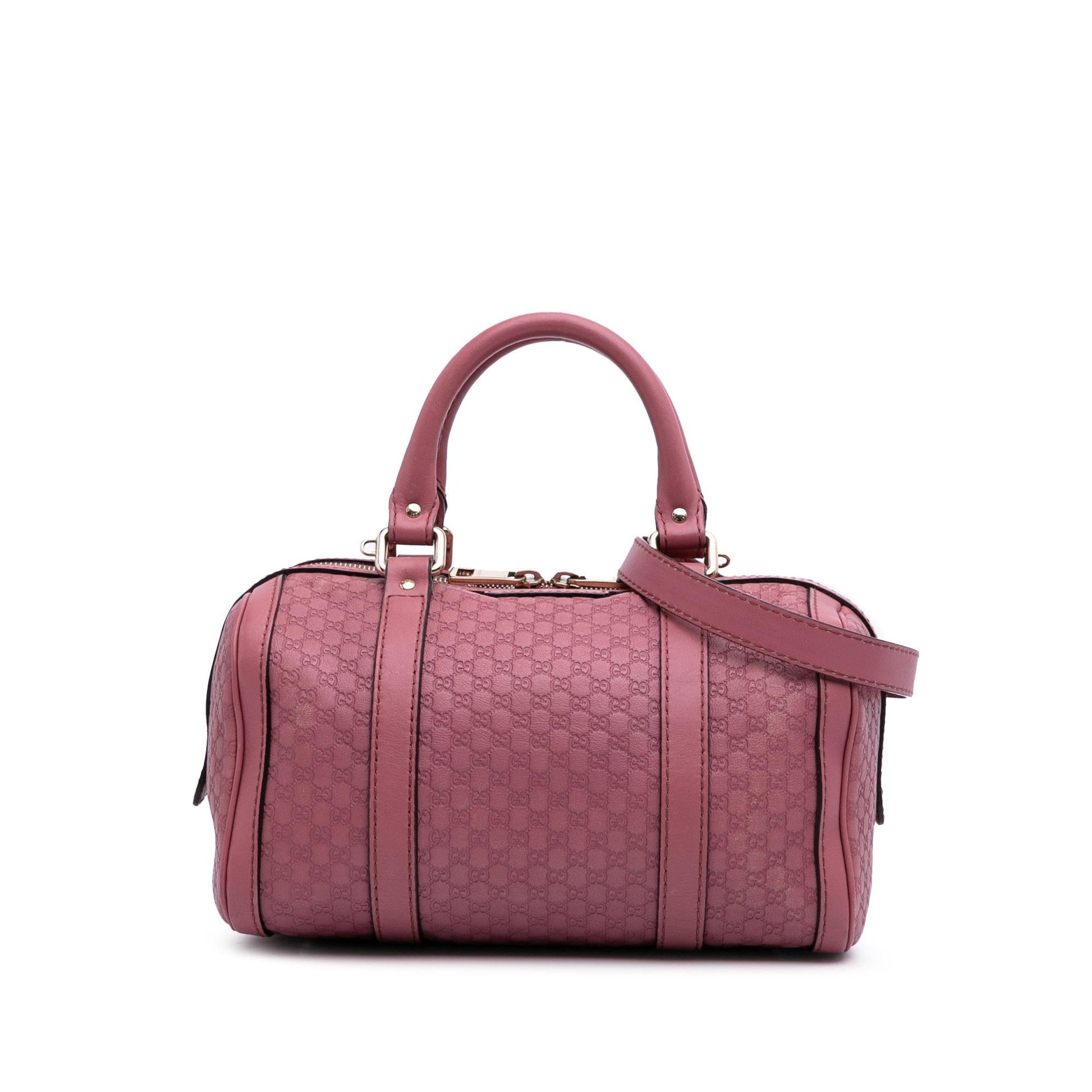Gucci Microguccissima Joy Boston Calf Pink Small Satchel Bag