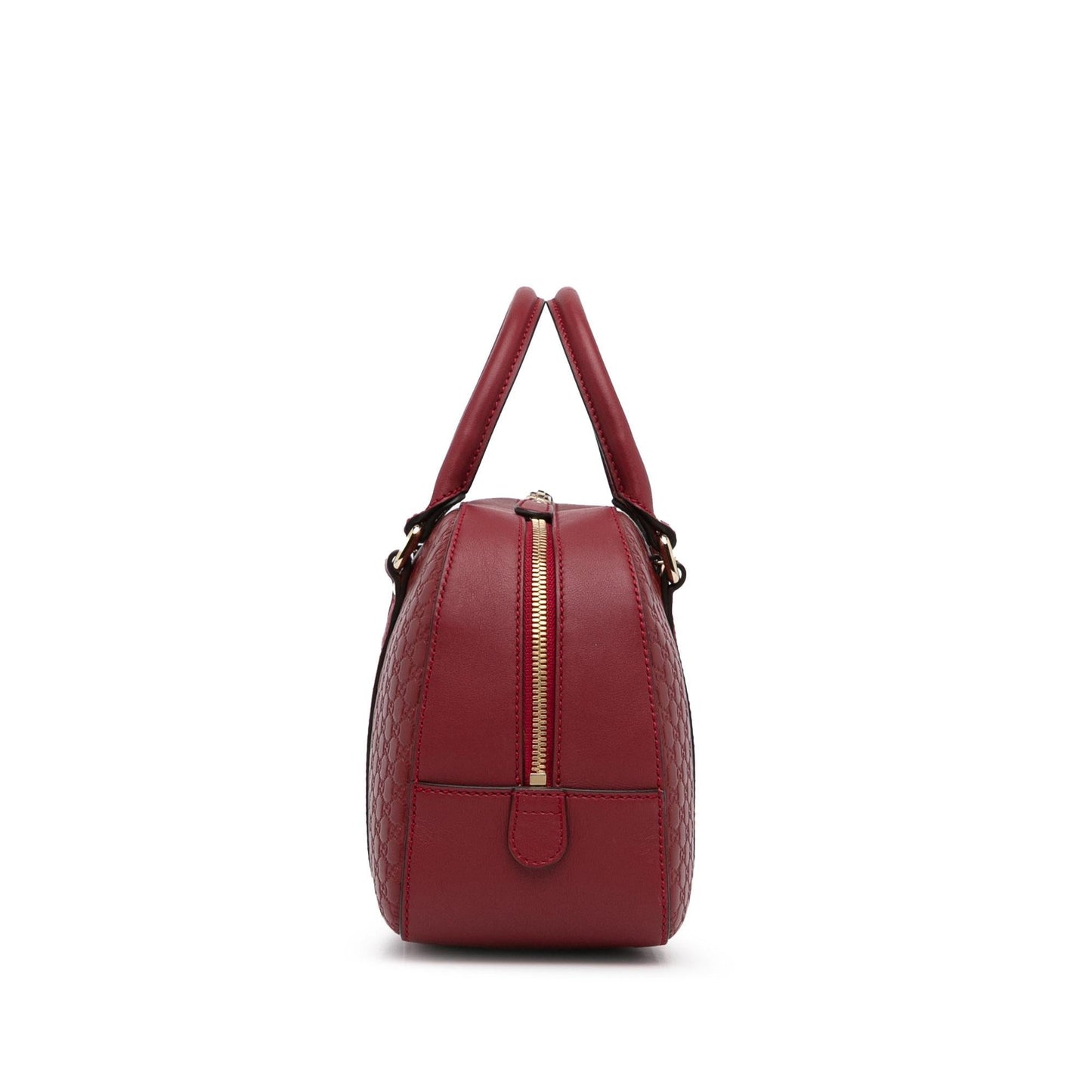 Gucci Microguccissima SHG-okgQiX Calf Red Small Satchel Bag