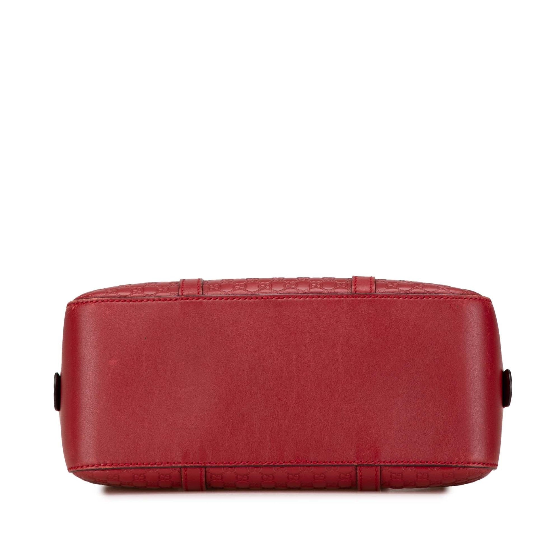 Gucci Microguccissima Calf Red Small Satchel Bag Satchel 2