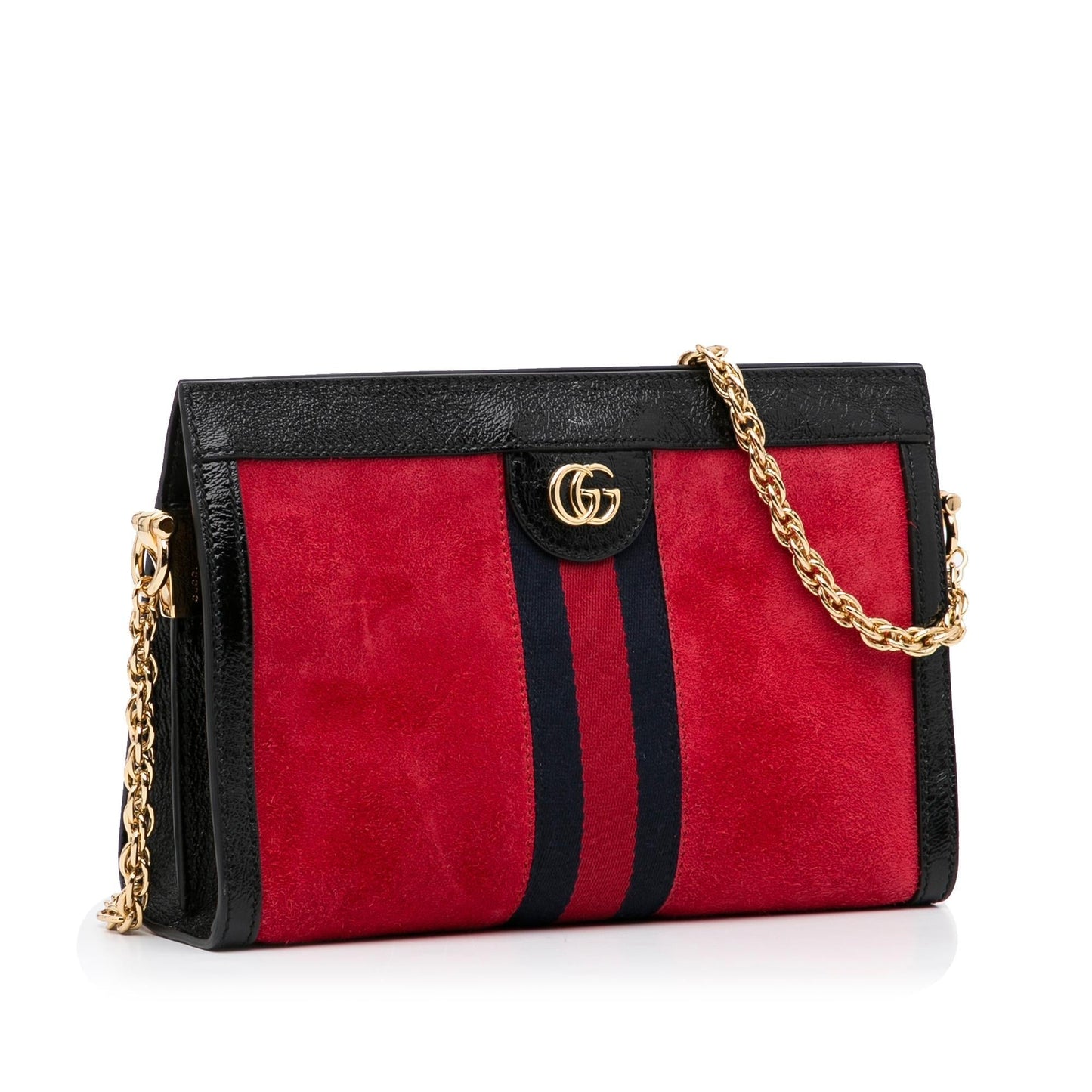 Gucci Ophidia SHG-lcHr7Q Calf Red Small Chain Crossbody Bag
