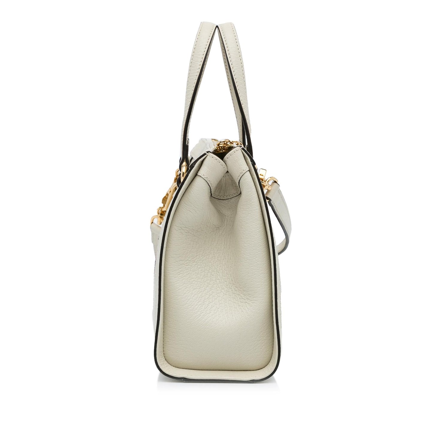 Gucci Ophidia SHG-LO2z7q Leather Calf White Small Satchel Bag