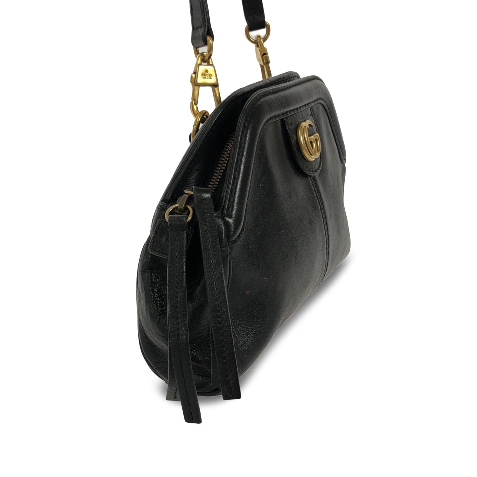 Gucci Re belle SHG-RHDR3R Calf Black Small Crossbody Bag