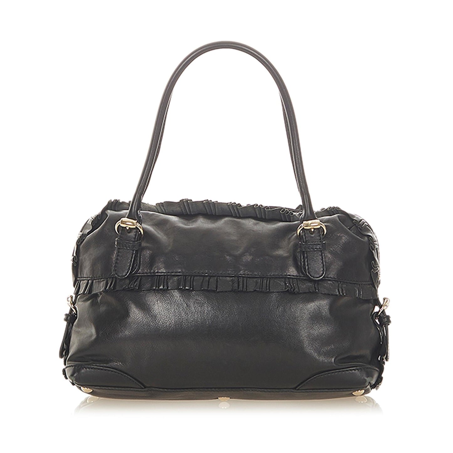 Gucci Sabrina SHG Leather Calf Black Small Satchel Bag