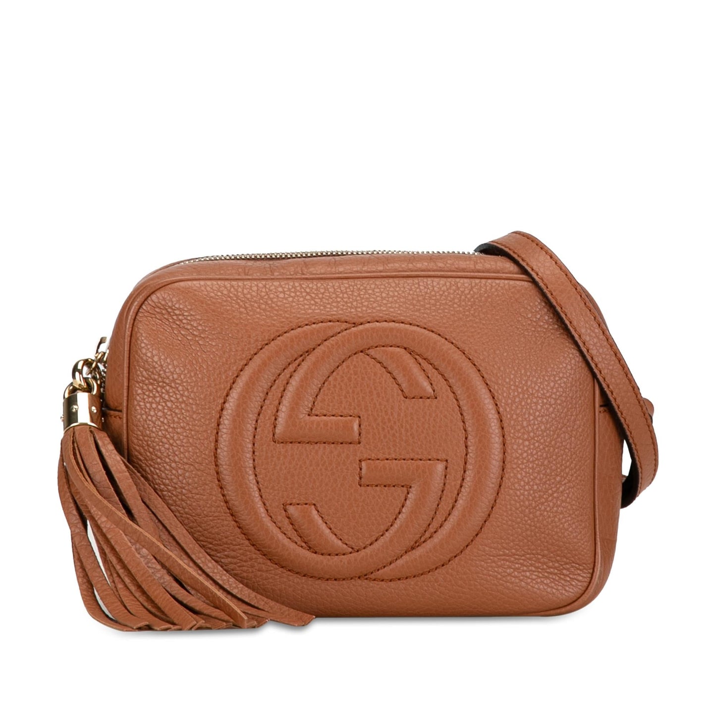 Gucci Soho Disco SHG-3sYi11 Calf Brown Small Crossbody Bag